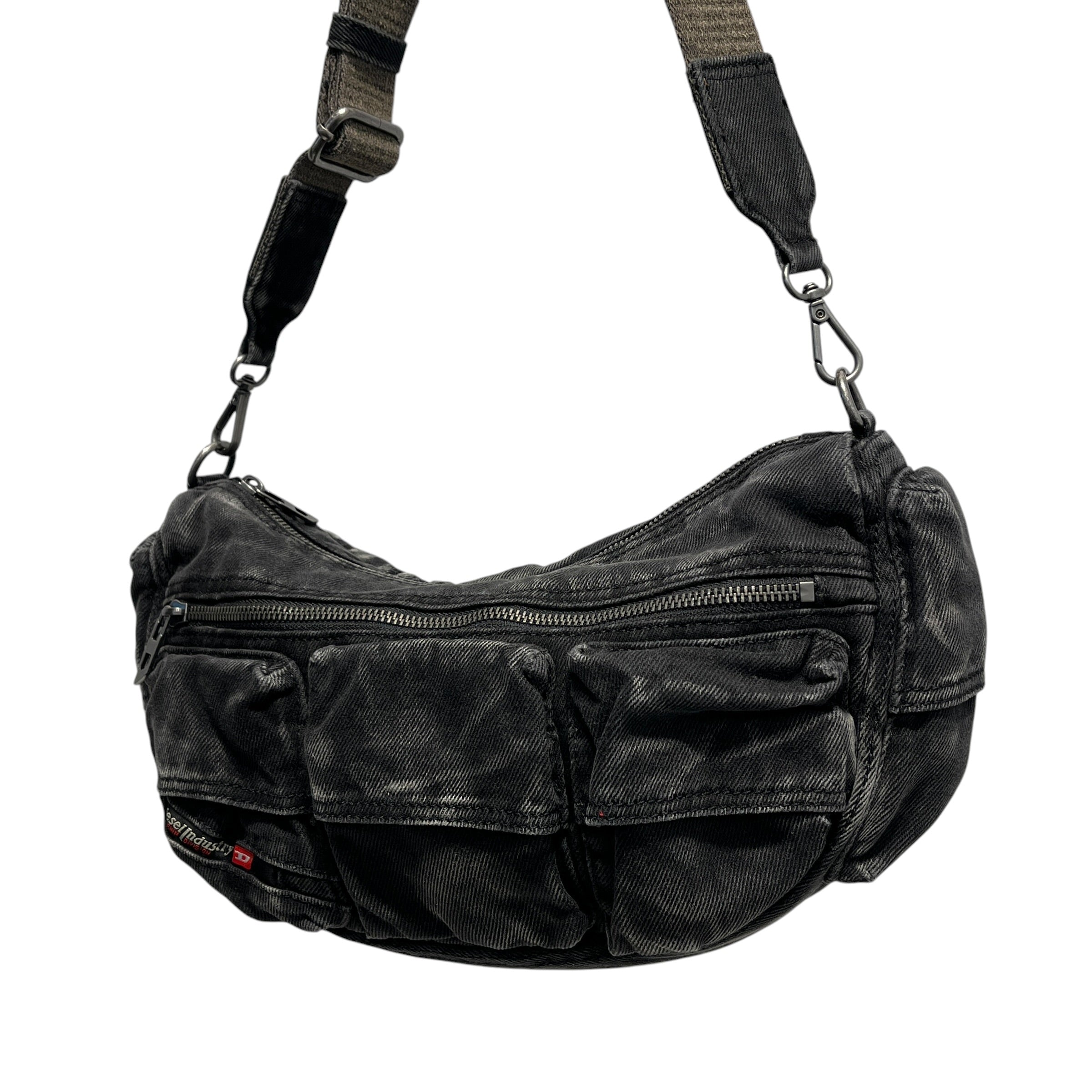 DIESEL/Bag/Denim/BLK/diesel multi pocket denim bag view 11