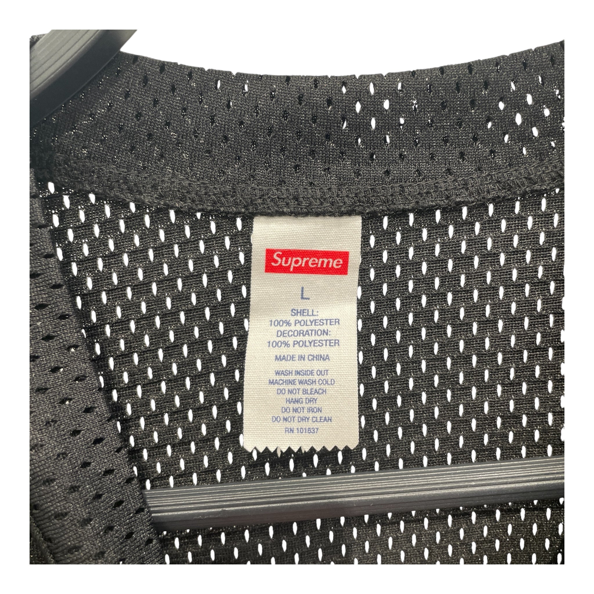 Supreme/SS Shirt/L/Polyester/BLK/MESH JERSEY #11 view 3