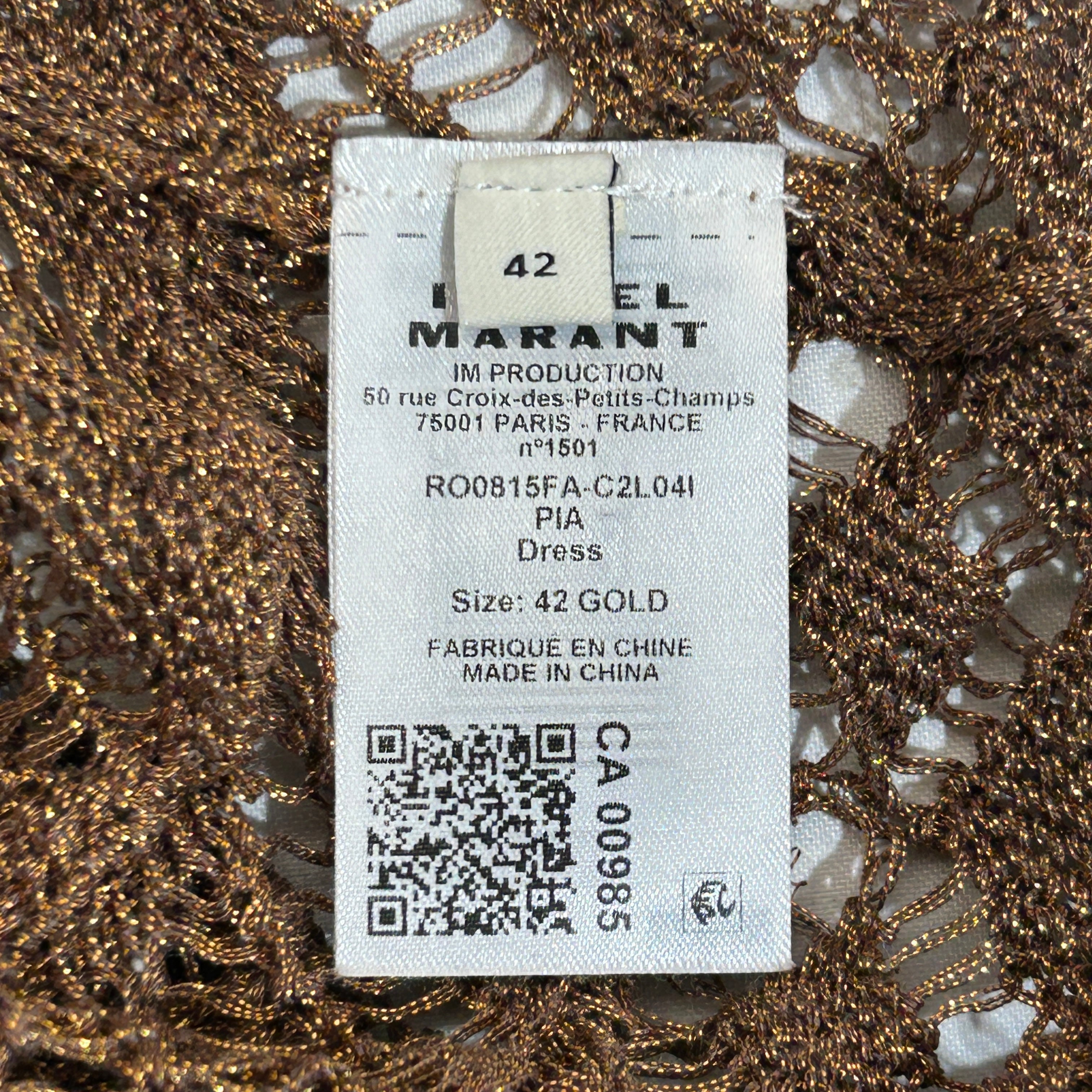 ISABEL MARANT/3|4S Dress/OS/GLD/Pia Mini Knitted view 4