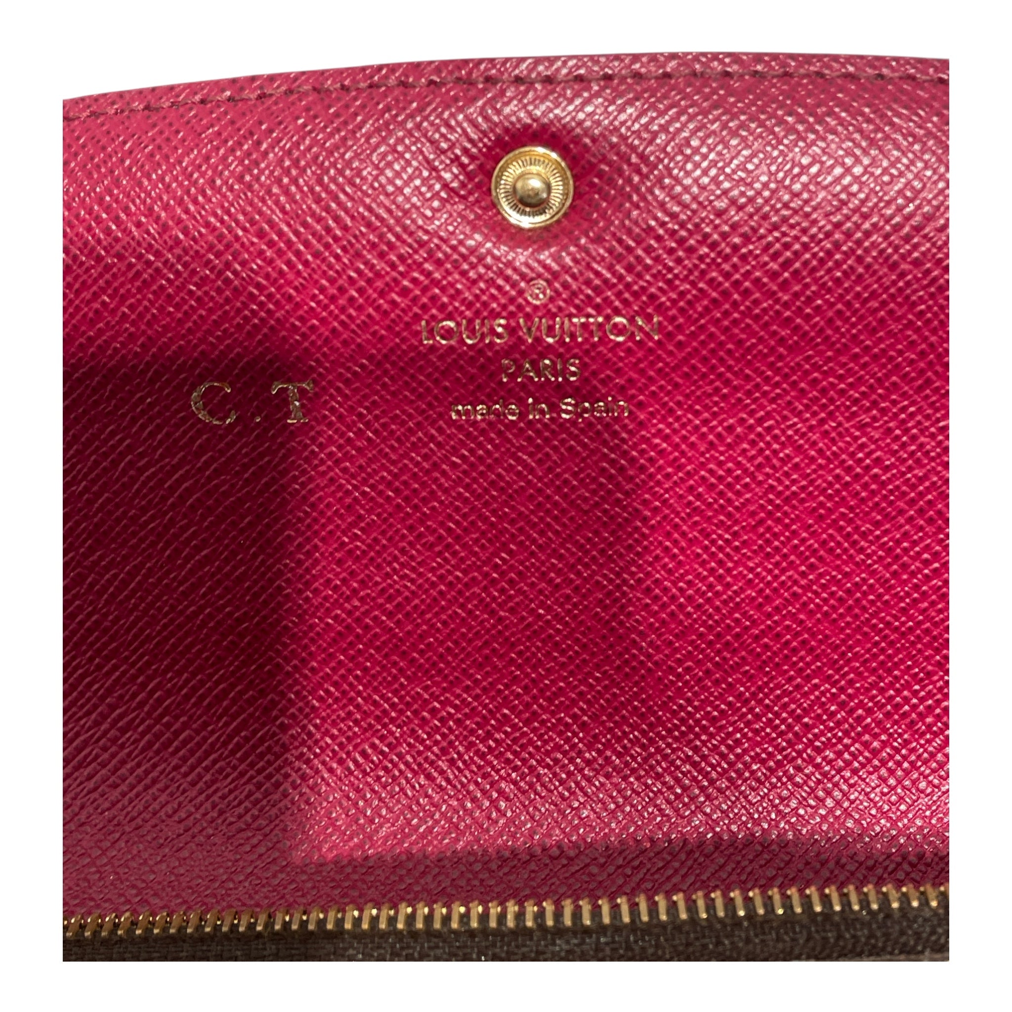 LOUIS VUITTON/Bifold Wallet/Monogram/Leather/BRW/L's/emilie /LONG/WALLET view 3