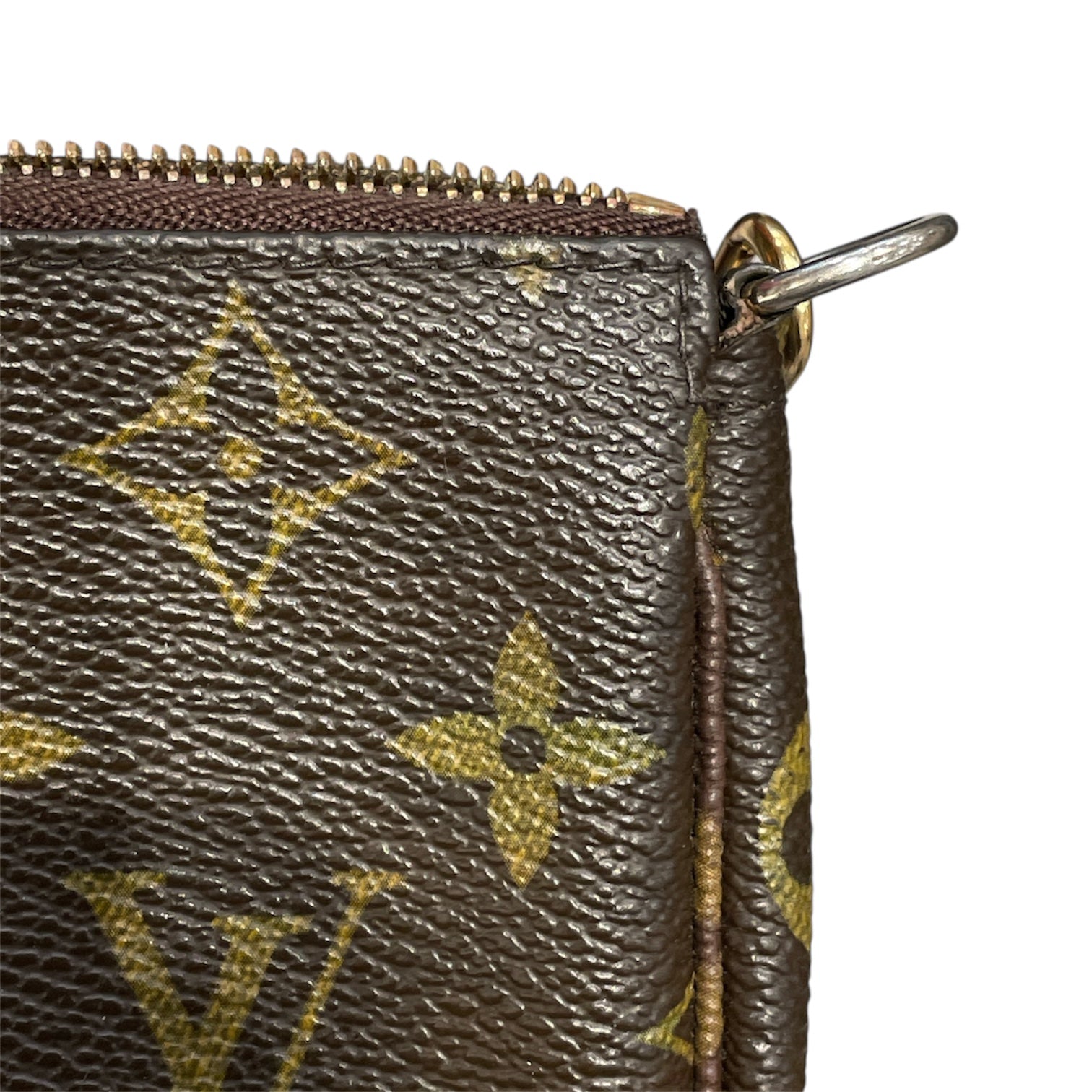 LOUIS VUITTON/Coin Wallet/Leather/BRW/Monogram Pochette Mini view 5