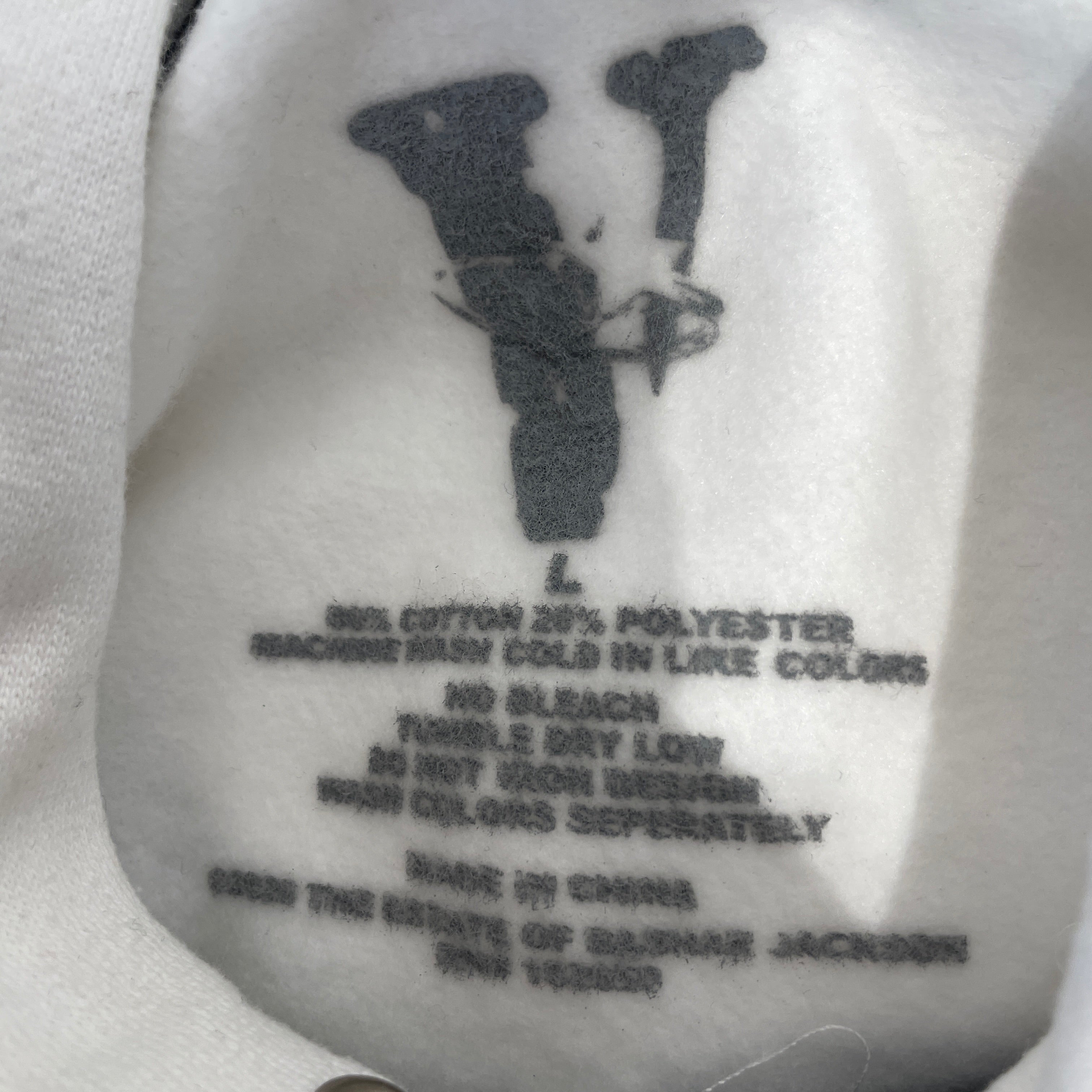 VLONE/Hoodie/L/Graphic/Cotton/WHT/POP SMOKE HALO view 3