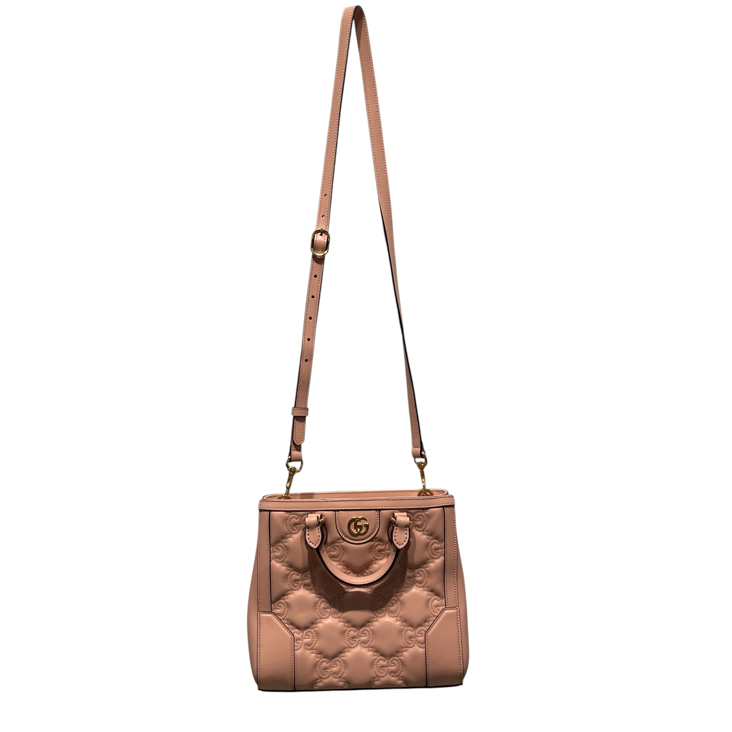GUCCI/Cross Body Bag/Leather/PNK/BLONDIE NM TOP HANDIE view 1