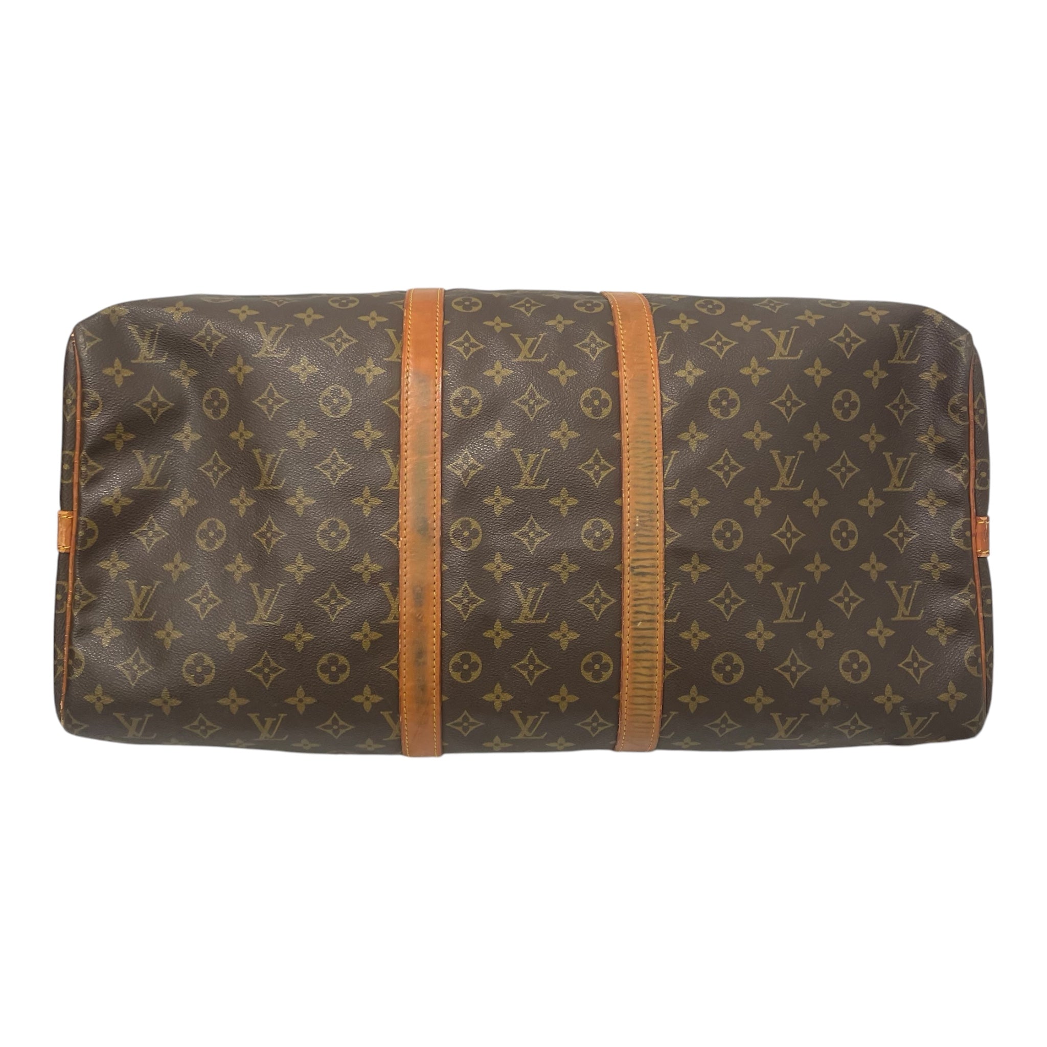 LOUIS VUITTON/Boston Bag/Monogram/Leather/BRW/KEEPALL 55 view 3