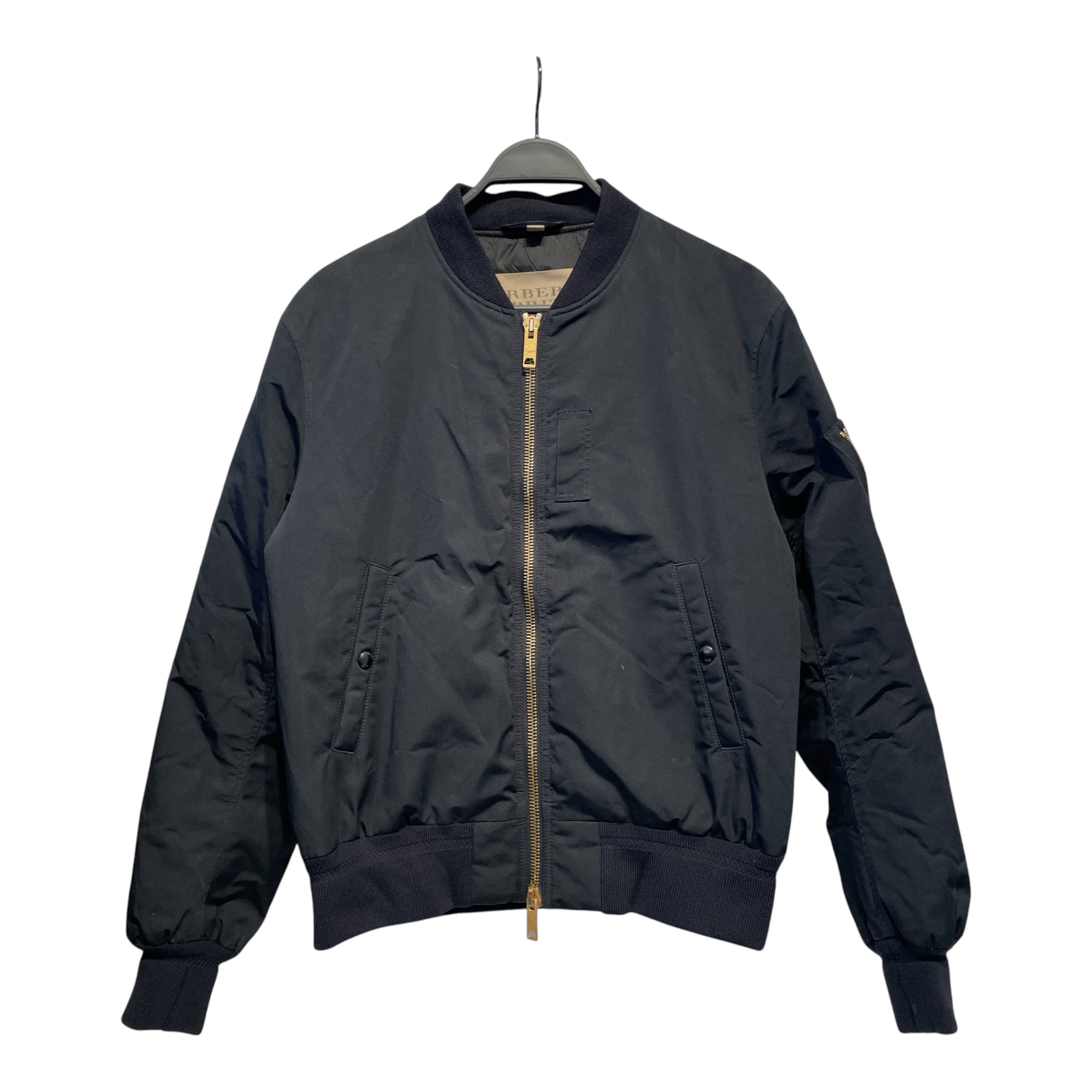 BURBERRY BRIT/Jacket/L/Nylon/NVY/bomber view 1
