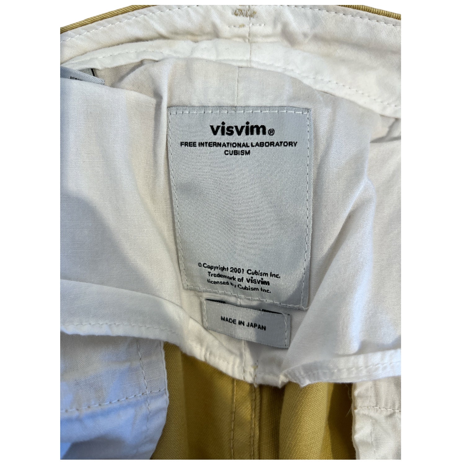 visvim/Pants/2/Cotton/YEL/buckle backing view 3