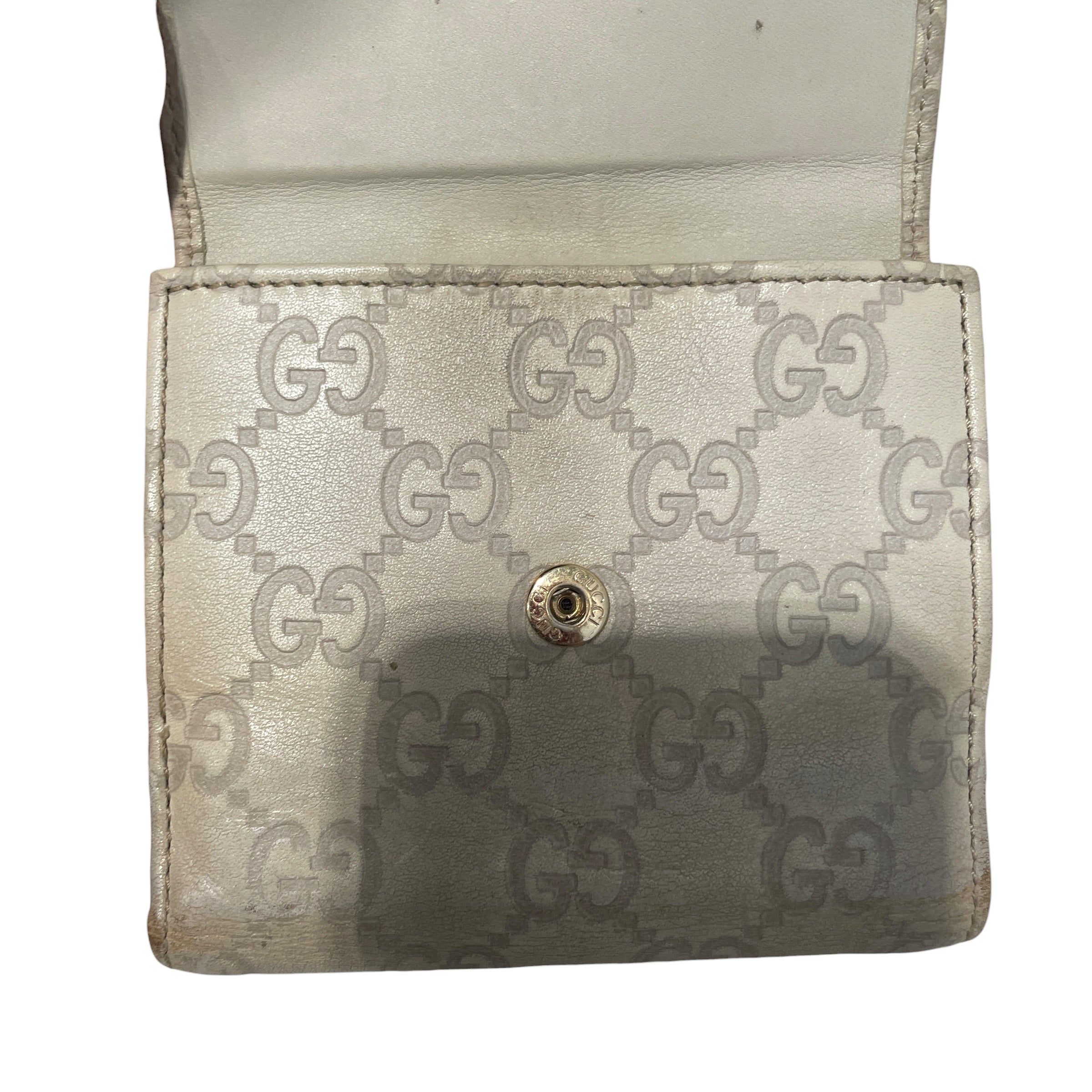 GUCCI/Wallet/Monogram/Leather/GRY/Lovely Heart Wallet view 4