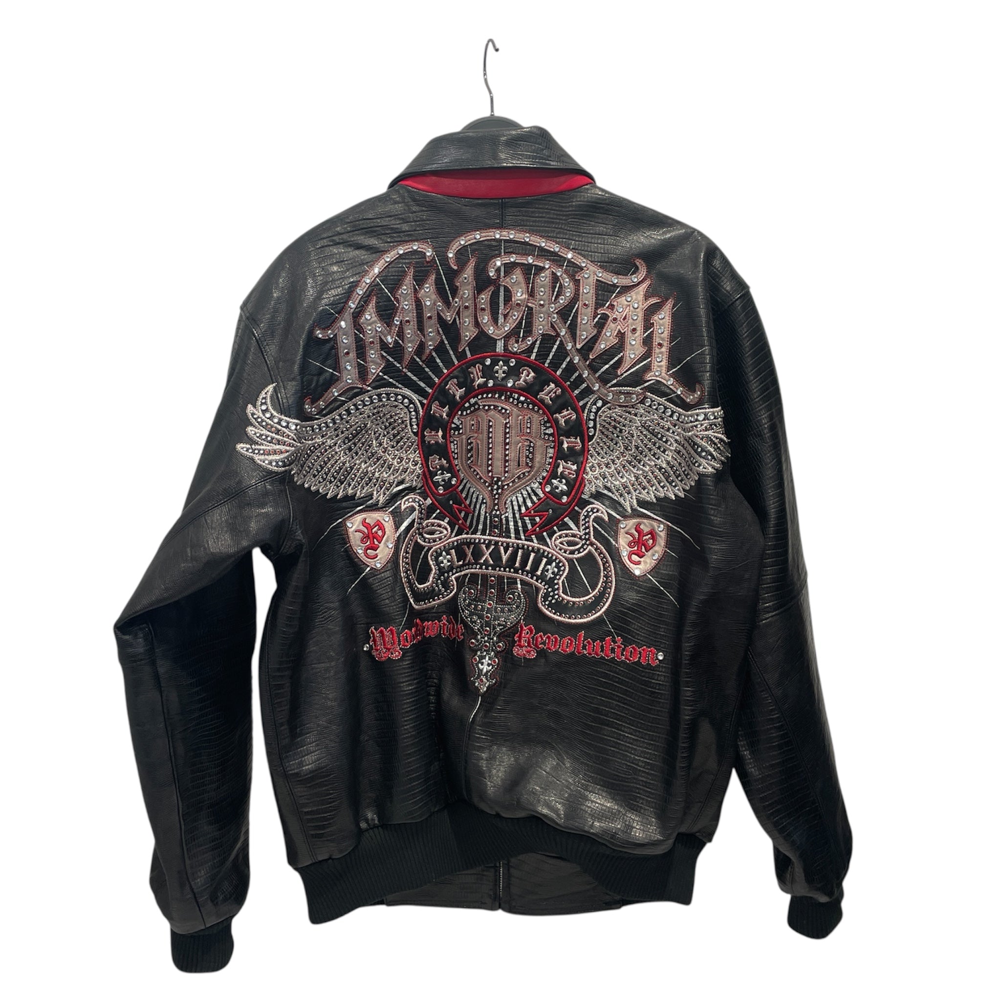 Pelle Pelle/Leather Jkt/46/Leather/BLK/Graphic/Immortal Leather Jacket view 2
