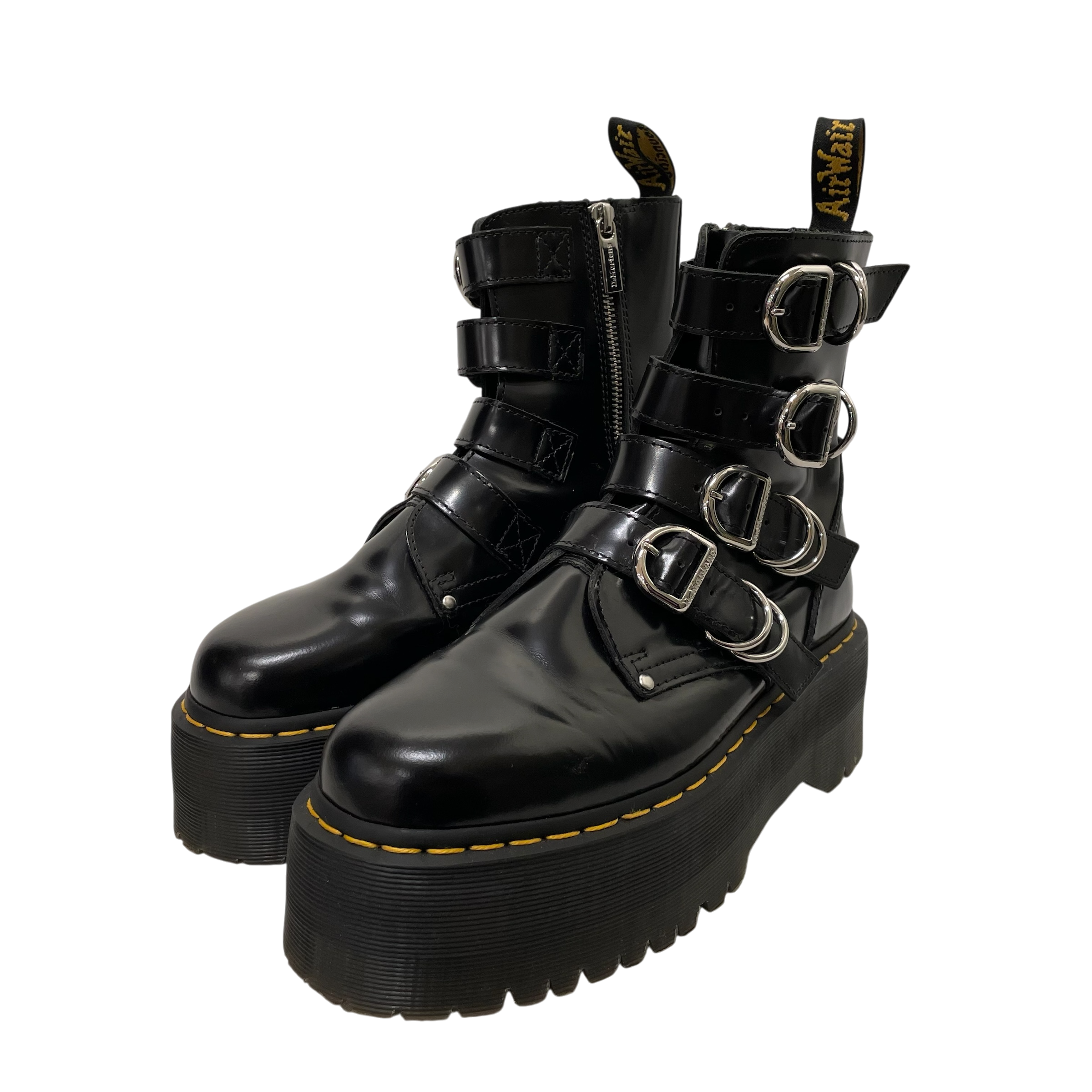 Dr.Martens/Boots/US 8/Leather/BLK/Dr.Martena Jadon Max Hardware view 1
