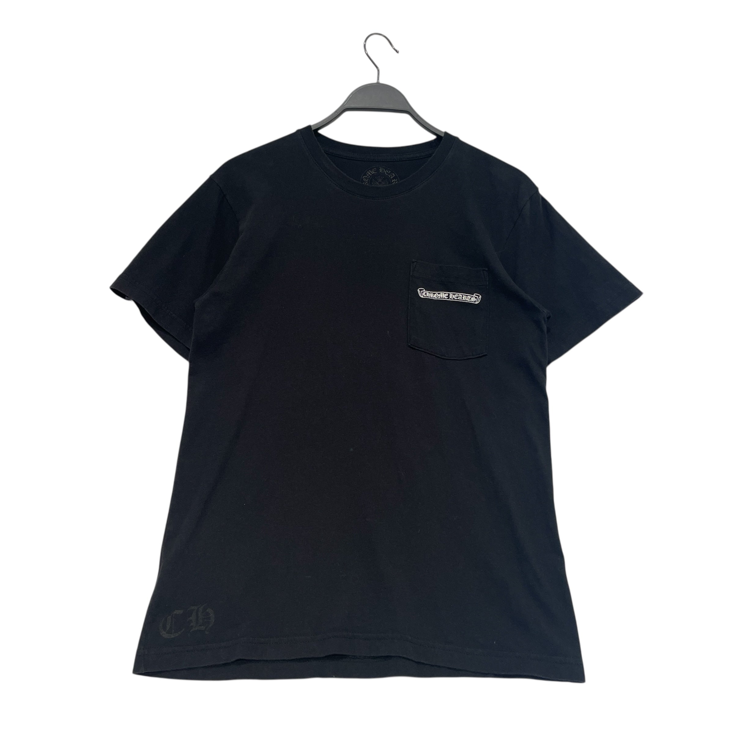 CHROME HEARTS/T-Shirt/M/Cotton/BLK/Front Pocket Tee view 1