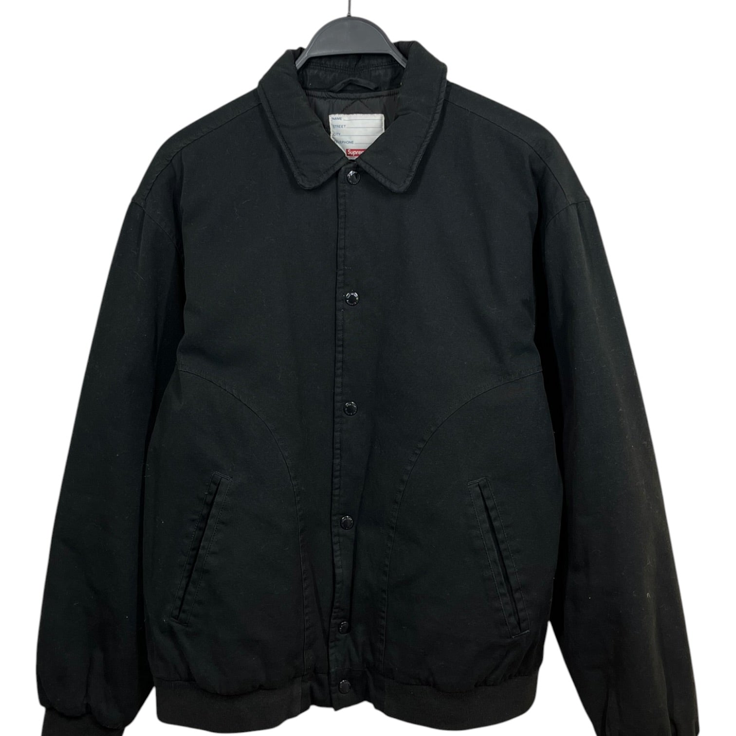 Supreme/Jacket/L/Cotton/BLK/Graphic/TWEED BACK LOGO view 1