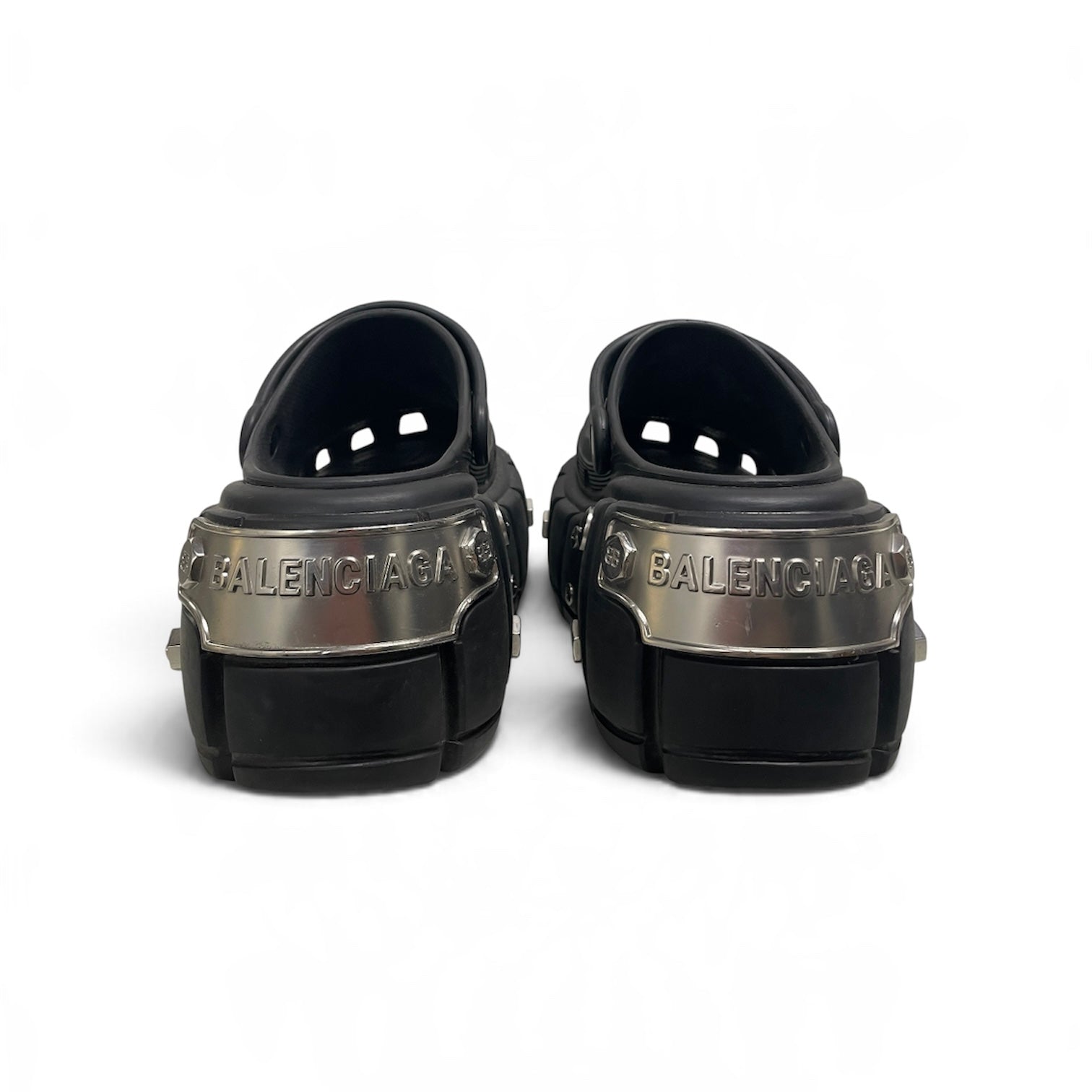 BALENCIAGA/crocs/Shoes/EU 44/BLK/platform view 2