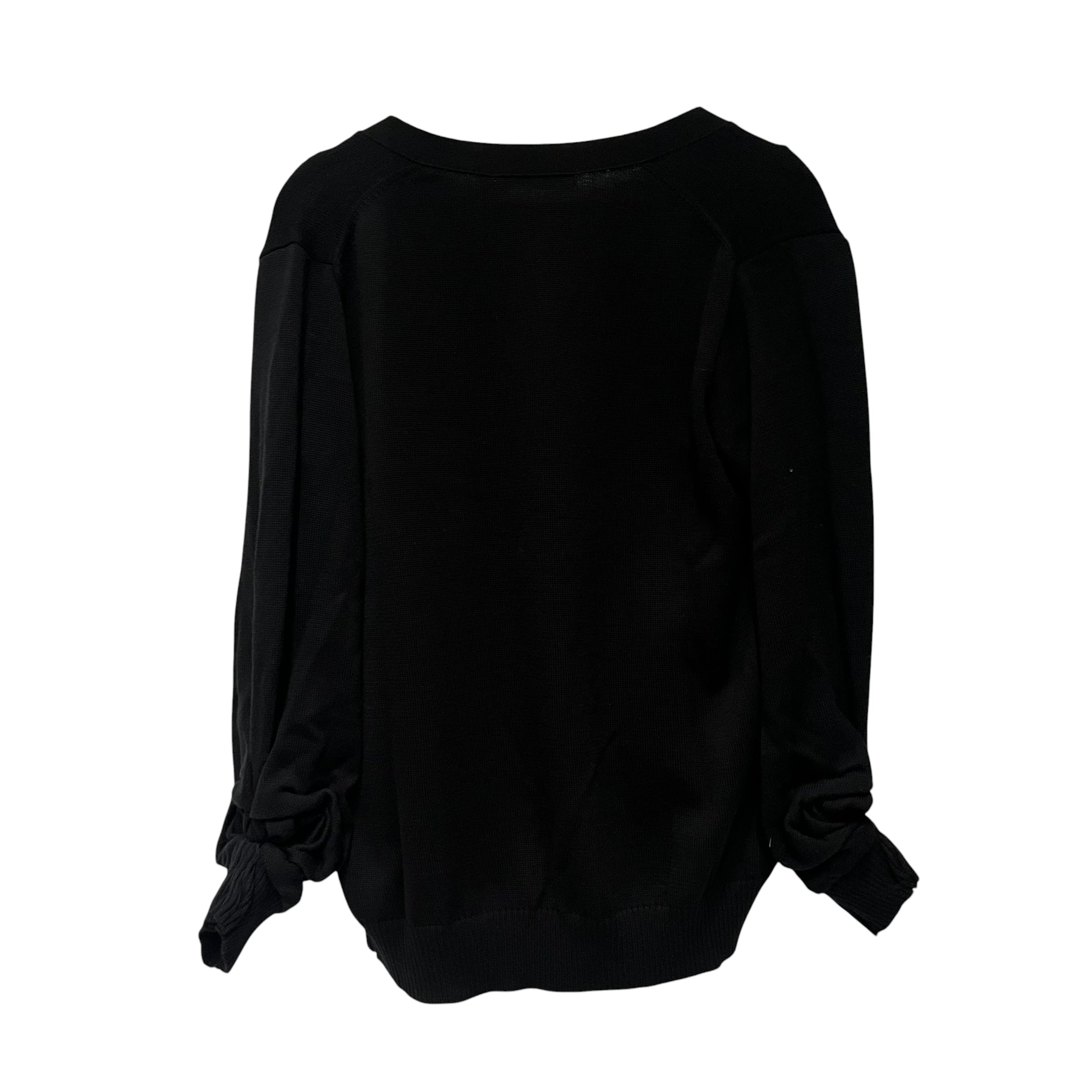 UNDERCOVER/Cardigan/S/Cotton/BLK/rose view 3