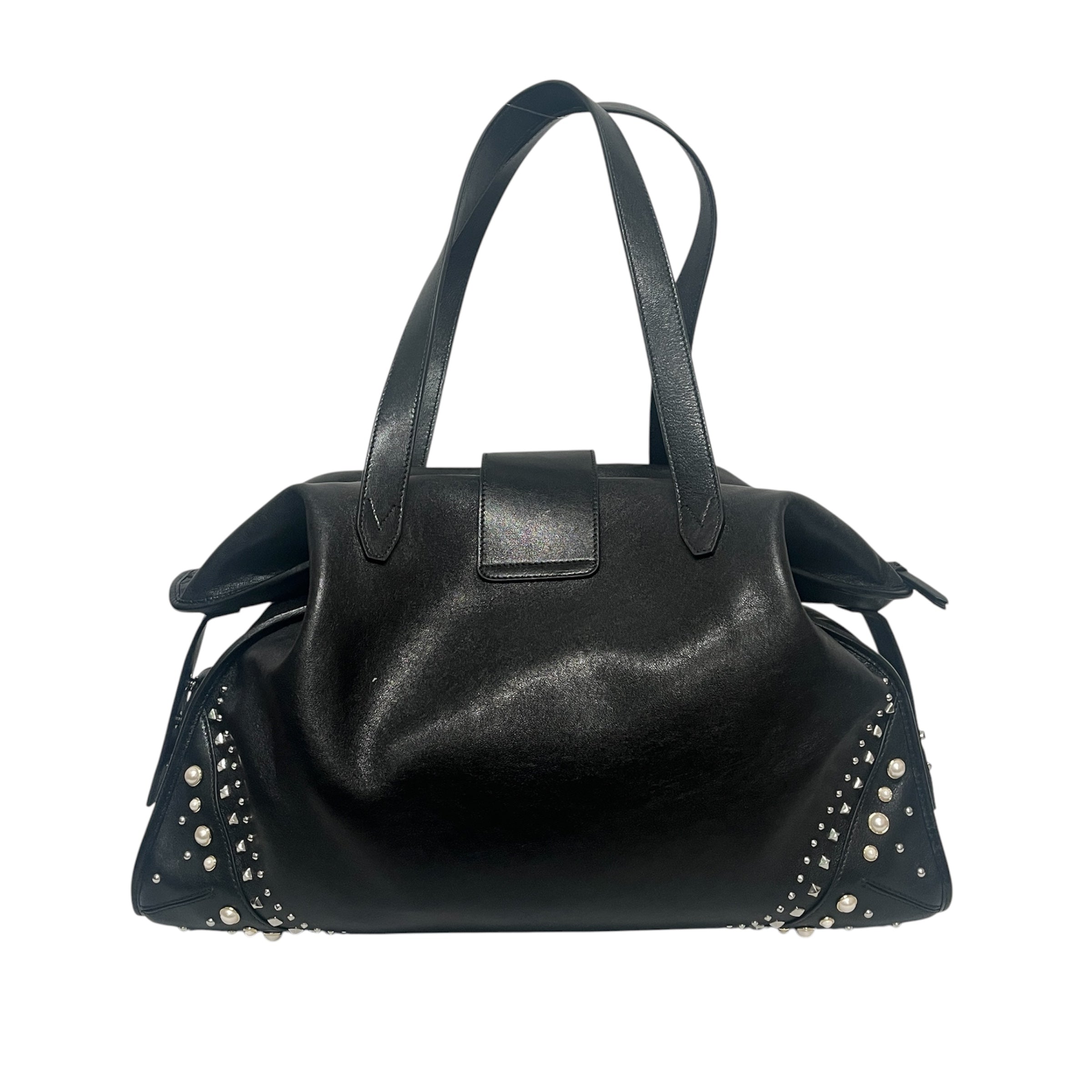 JIMMY CHOO/Bag/Leather/BLK/STUDDED DUFFEL view 2