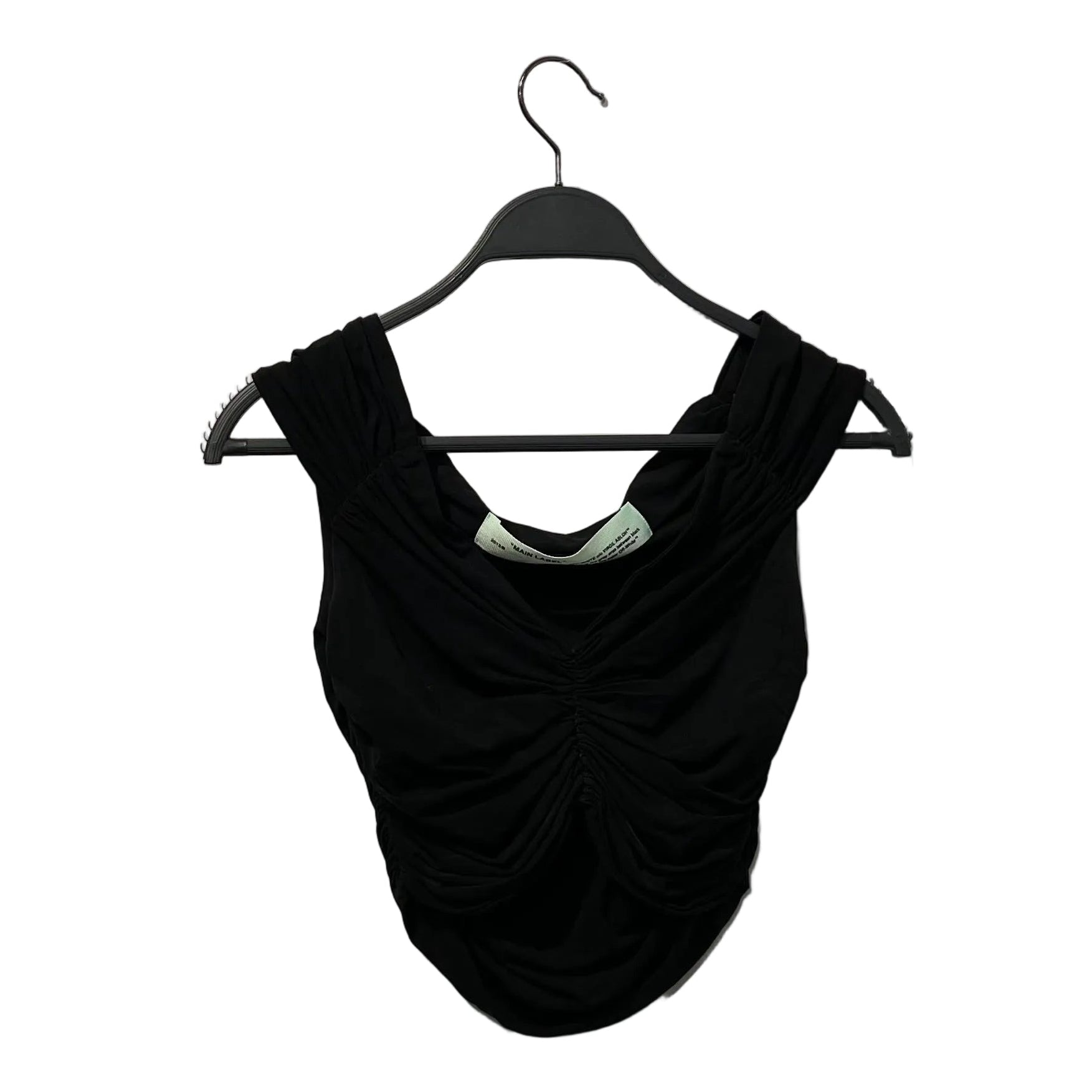 OFF-WHITE/Blouse/38/Cotton/BLK/SCRUNCHED UP view 1