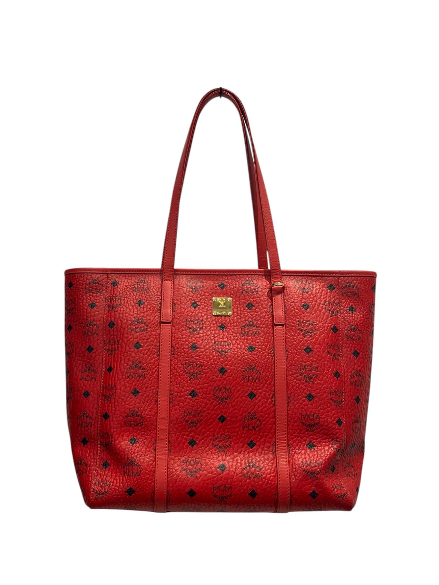 MCM/Tote Bag/Monogram/Leather/RED/5072H view 1