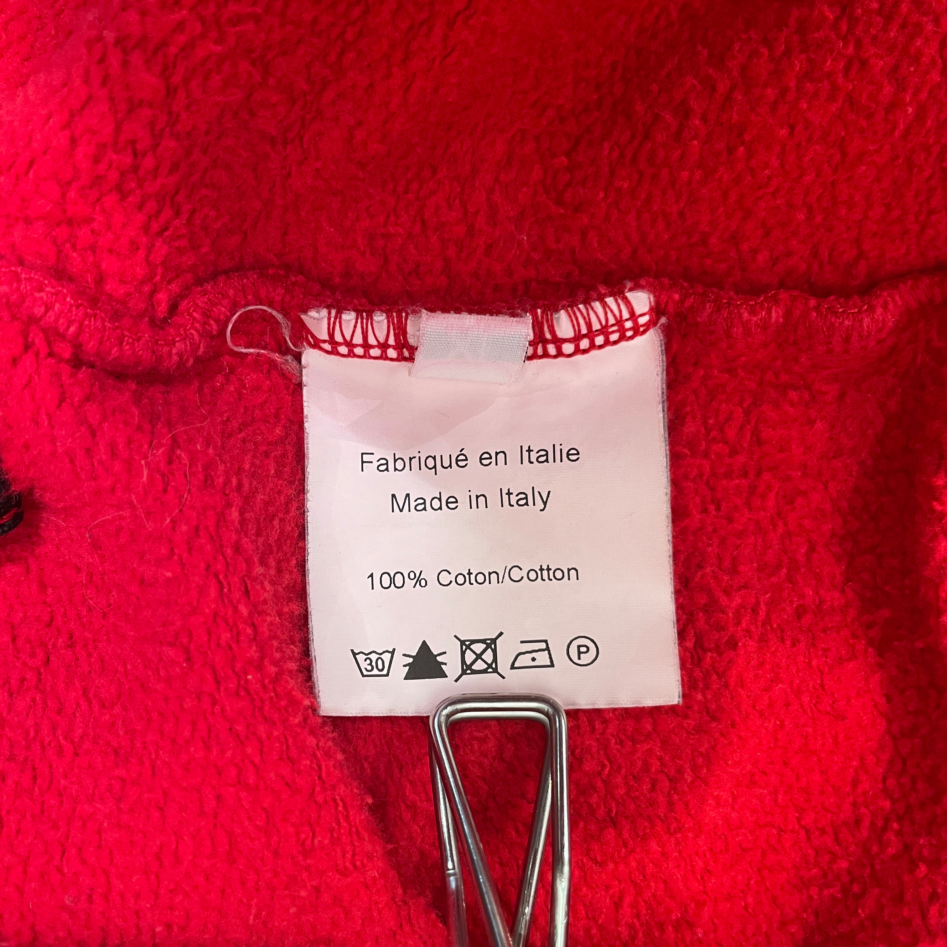 BALMAIN/Zip Up Hoodie/XL/Cotton/RED/PATCHWORK view 7