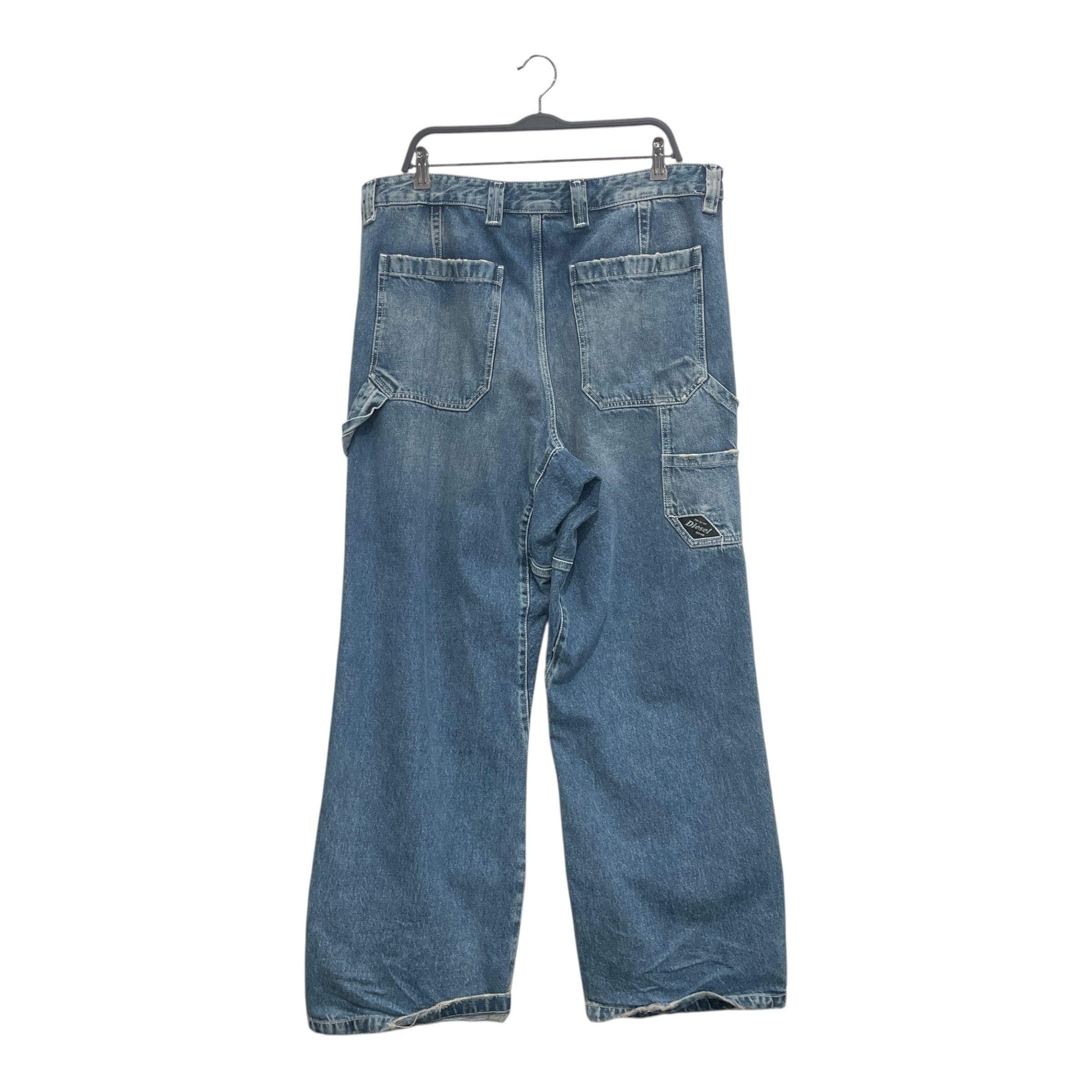 DIESEL/Straight Pants/34/Cotton/BLU/DENIM CARPENTER PANTS view 2