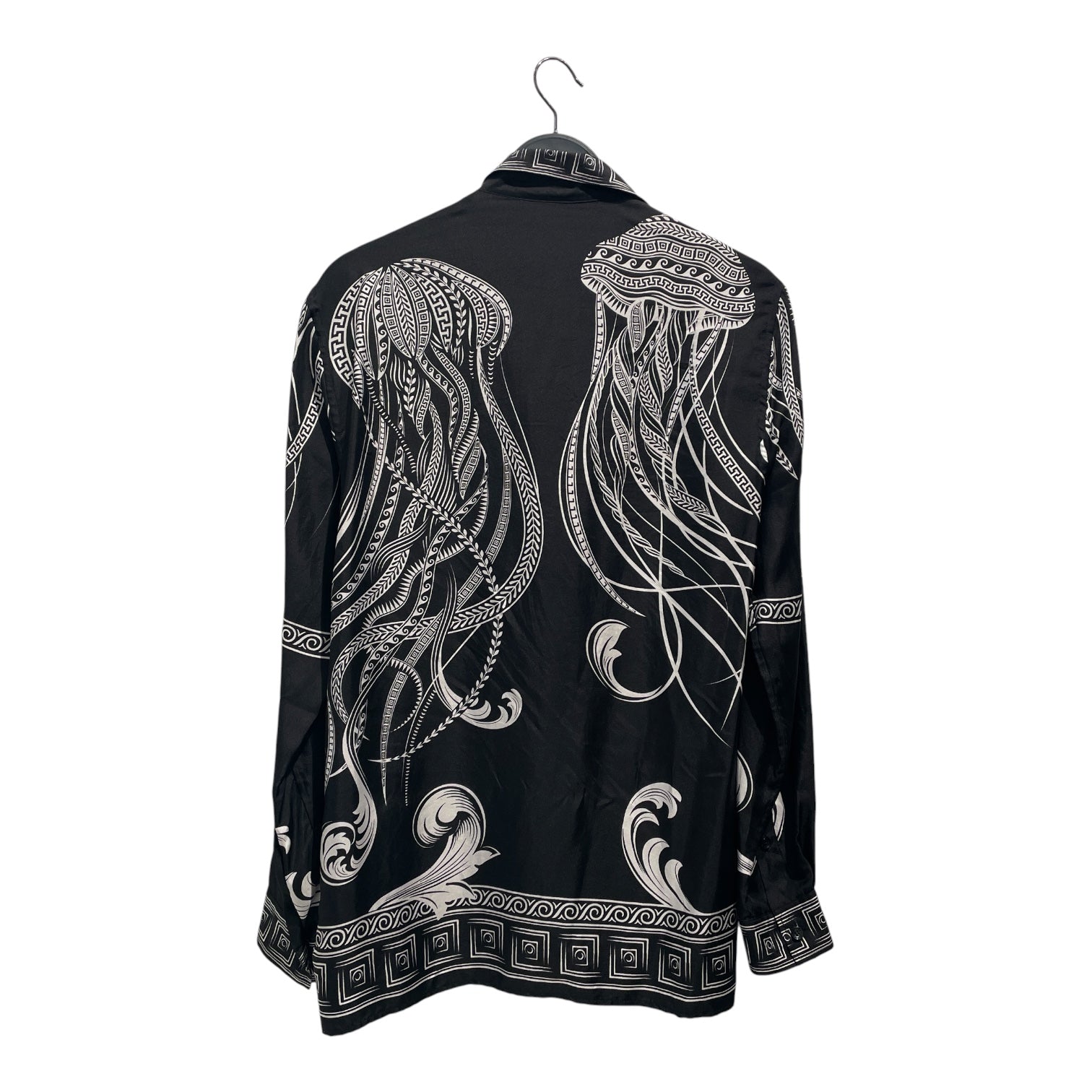 GIANNI VERSACE/LS Shirt/38/Silk/BLK/All Over Print/ view 2