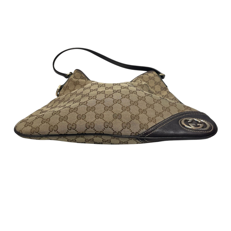 GUCCI/Clutch Bag/KHK/Brit Interlocking GG