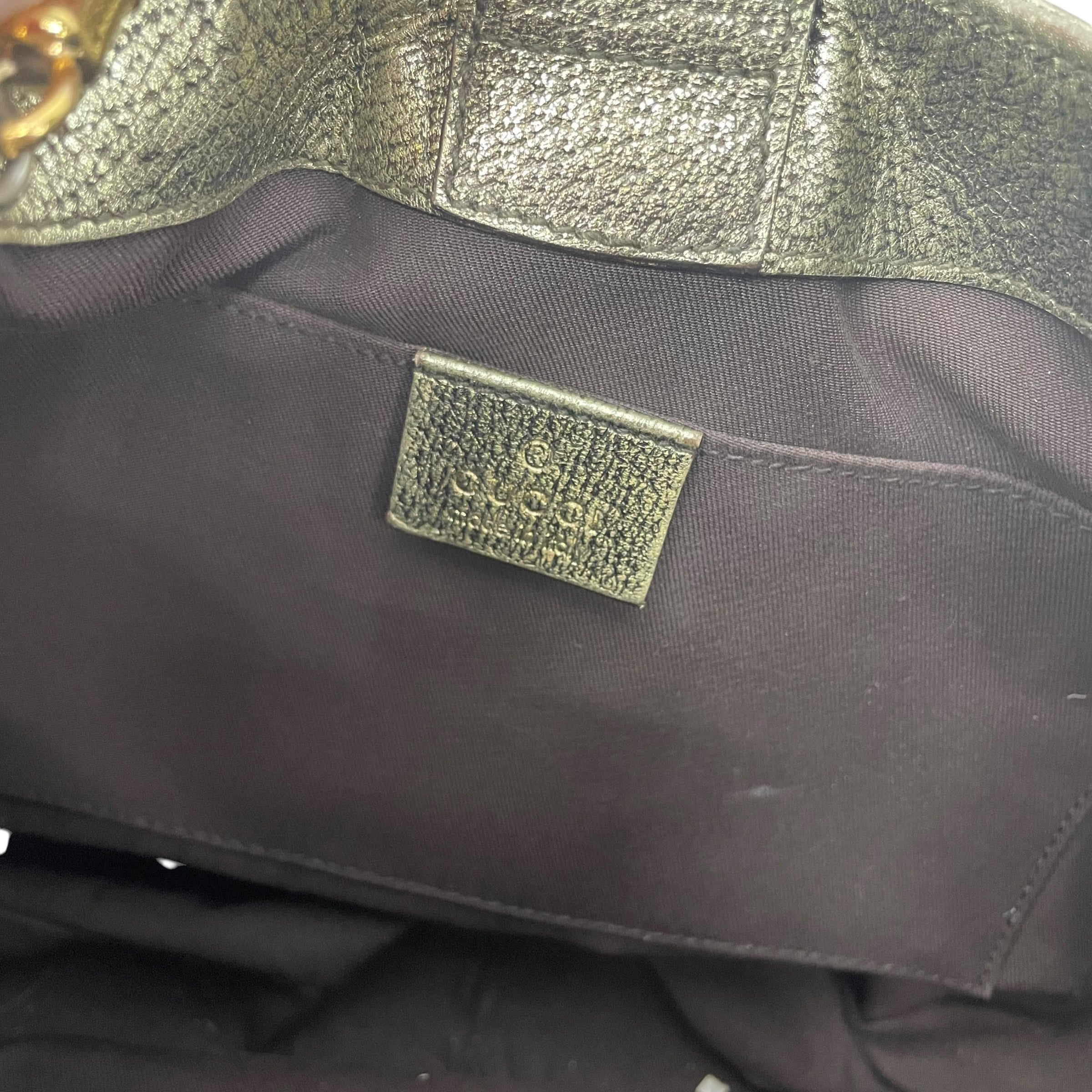 GUCCI/Bag/Monogram/Cotton/GLD/GUCCI BAMBOO RING SHOULDER BAG view 6