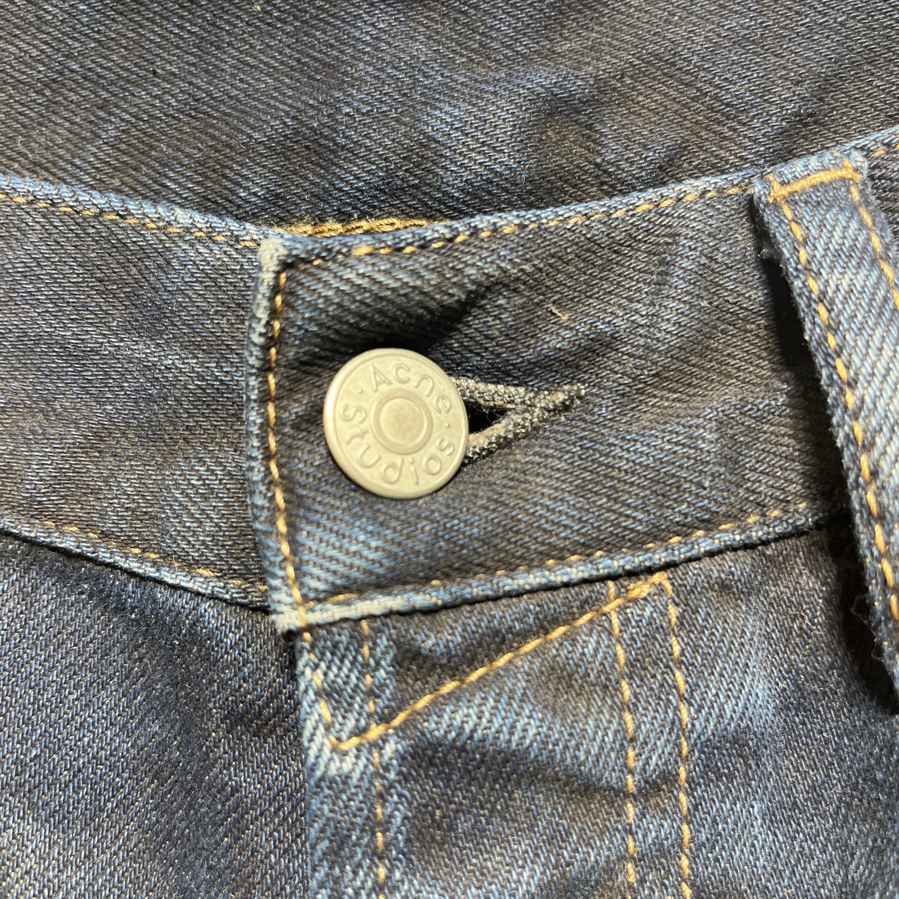 Acne Studios/Straight Pants/29/Denim/NVY/2021M DARKSIDE view 4