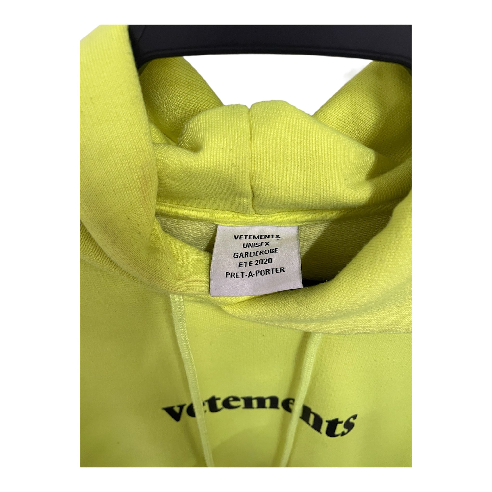 VETEMENT/Hoodie/XS/Cotton/GRN/ view 3