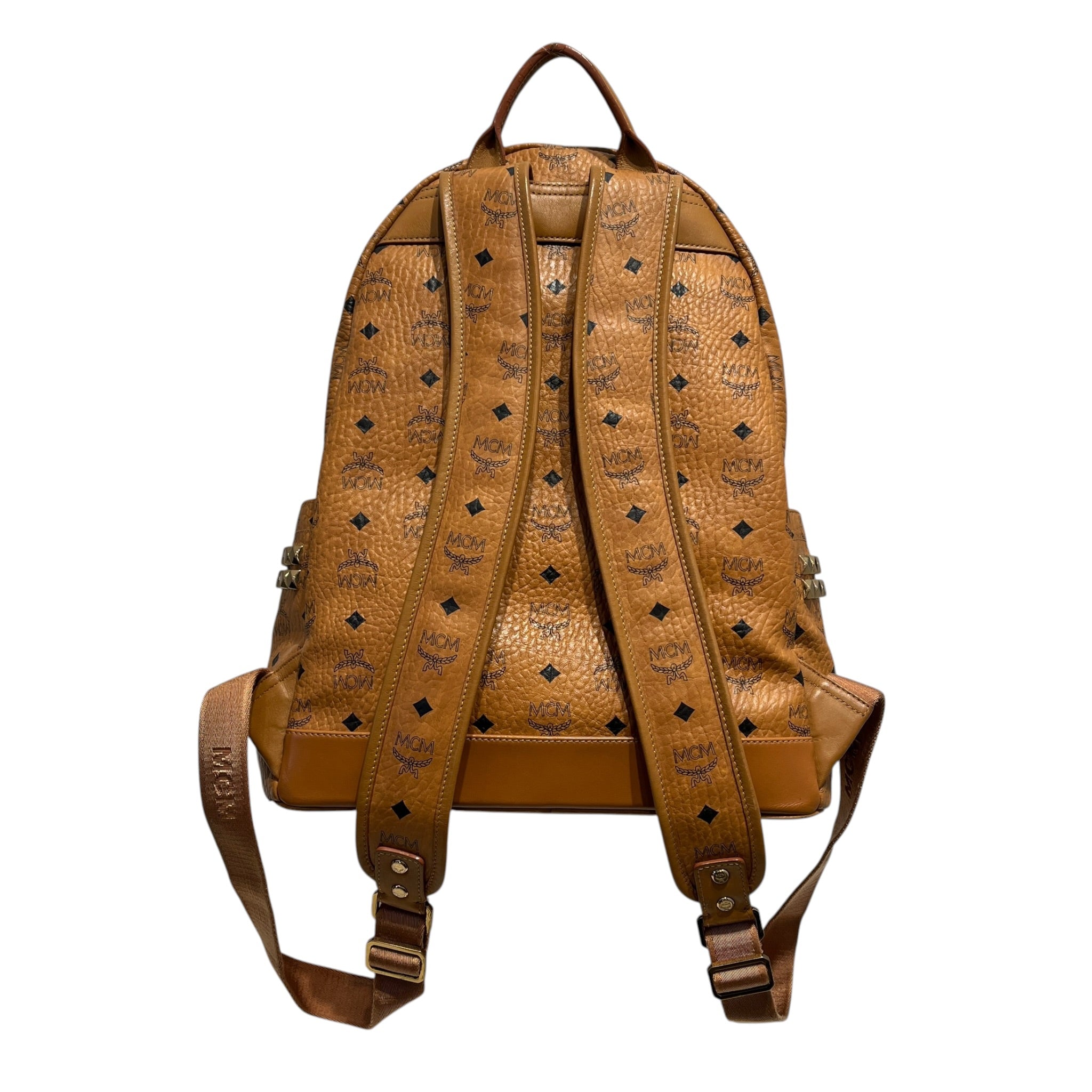 MCM/Backpack/Monogram/Leather/BEG/MCM STUD BAG view 2