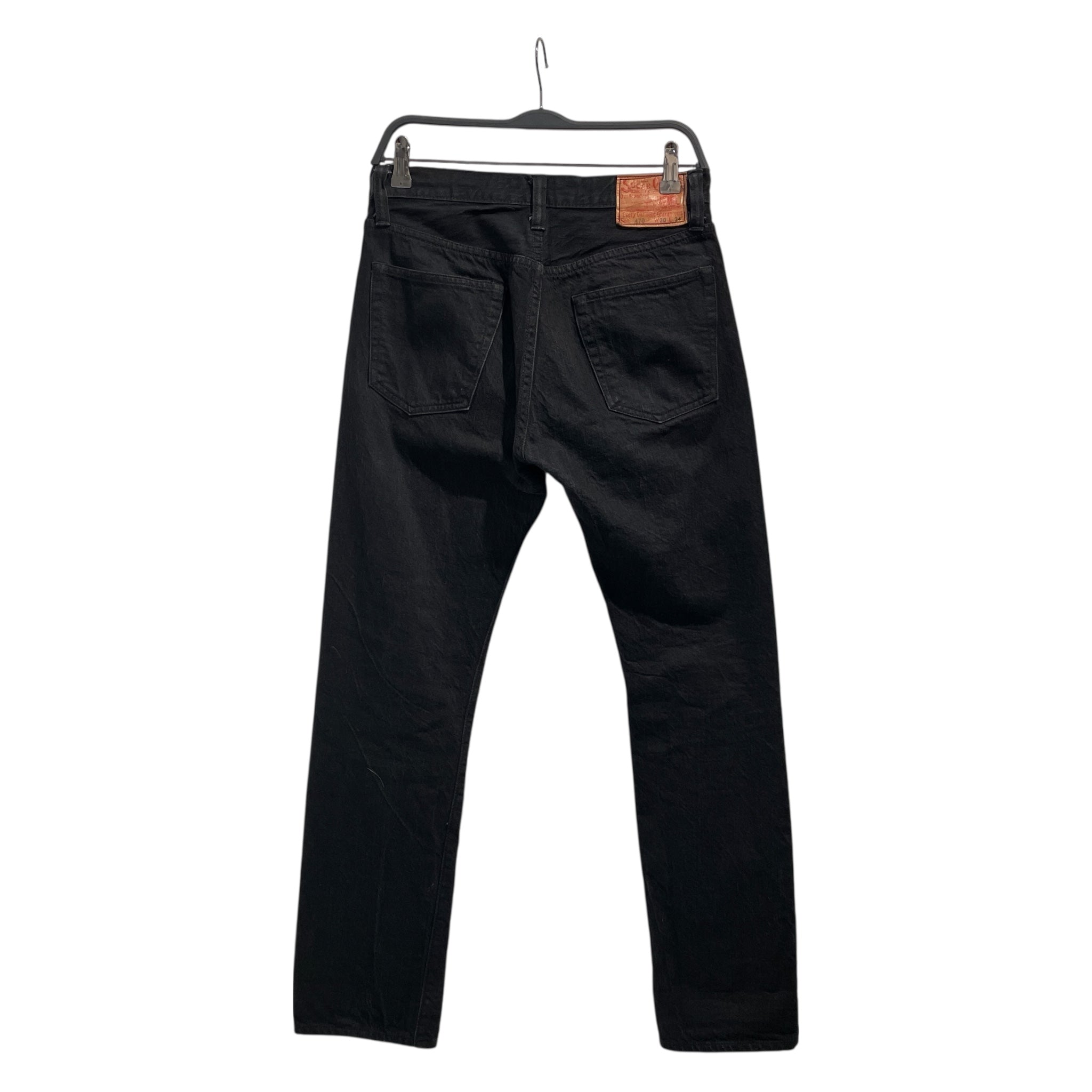 SUGAR CANE/Straight Pants/30/Cotton/BLK/ view 2