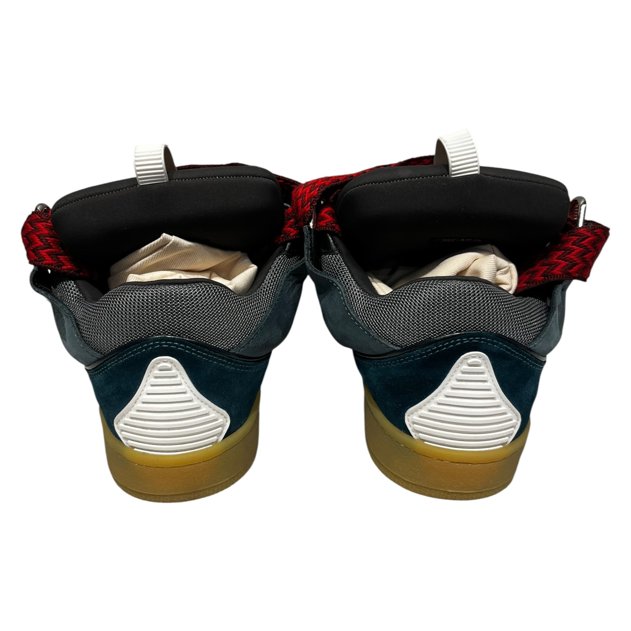 LANVIN/Low-Sneakers/EU 41/Leather/IDG/striped laces view 3