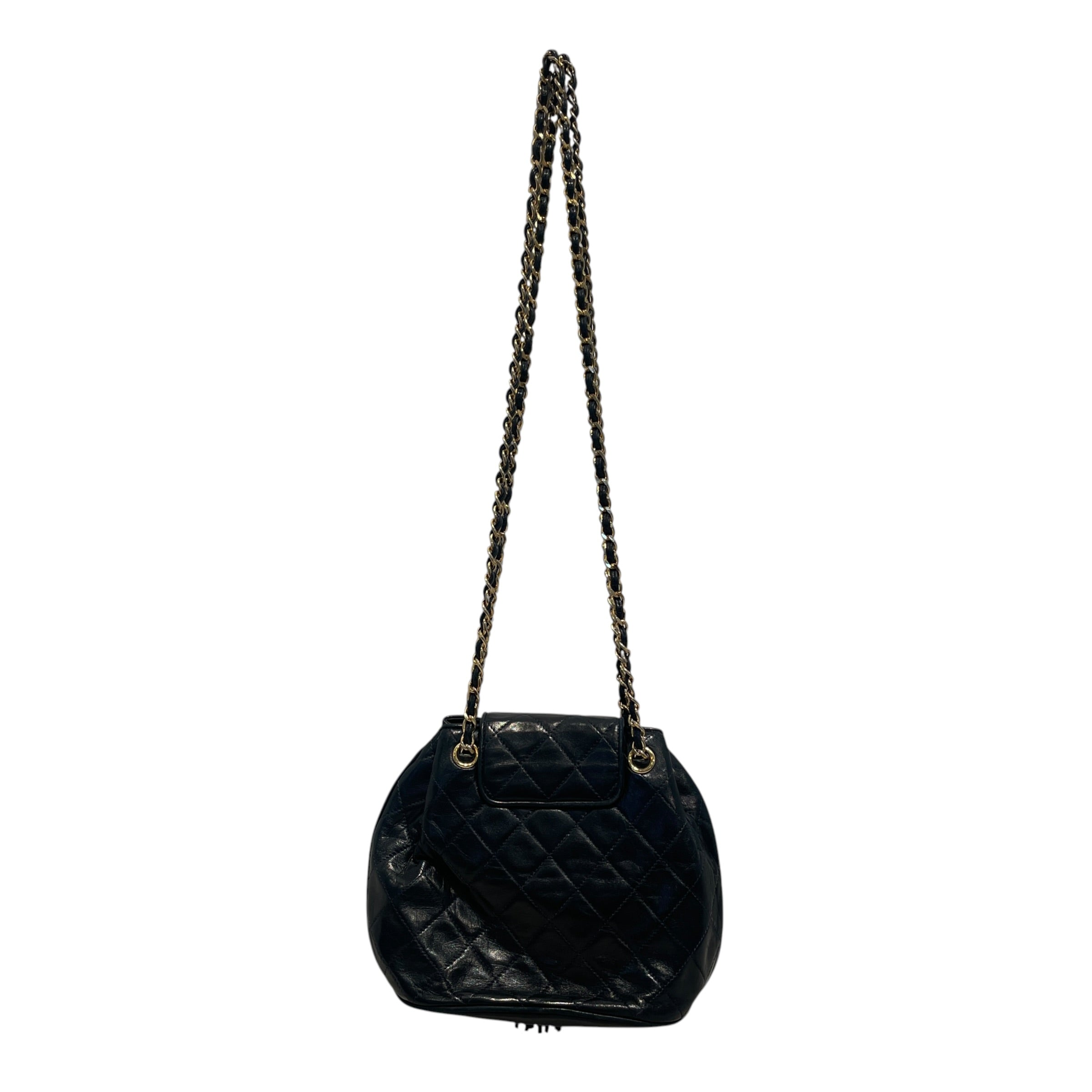 CHANEL/Cross Body Bag/Lambskin/NVY/Quilted Matelasse Chain Bag view 2