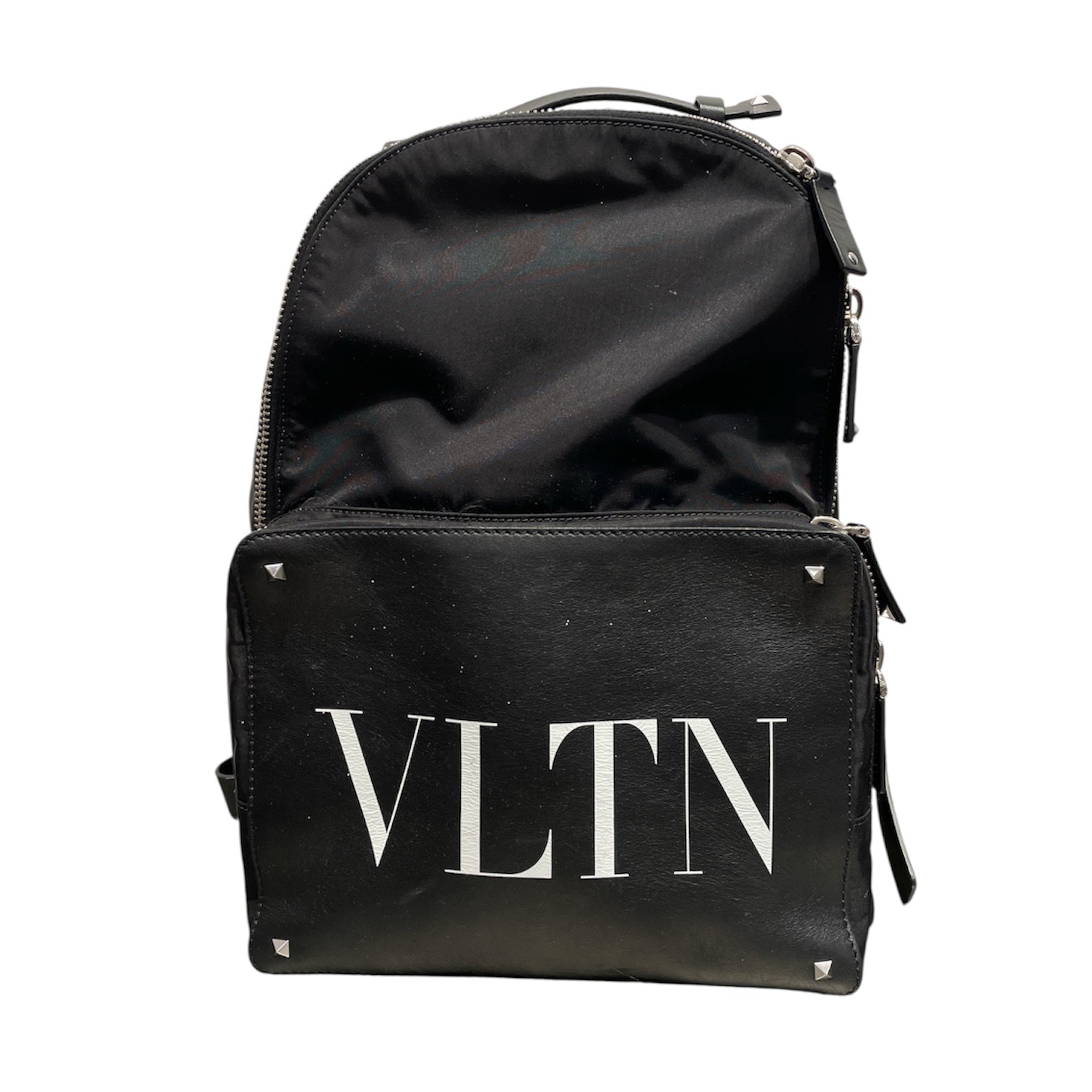 VALENTINO GARAVANI/Backpack/Nylon/BLK/VLTN Black Nylon Backpack view 1