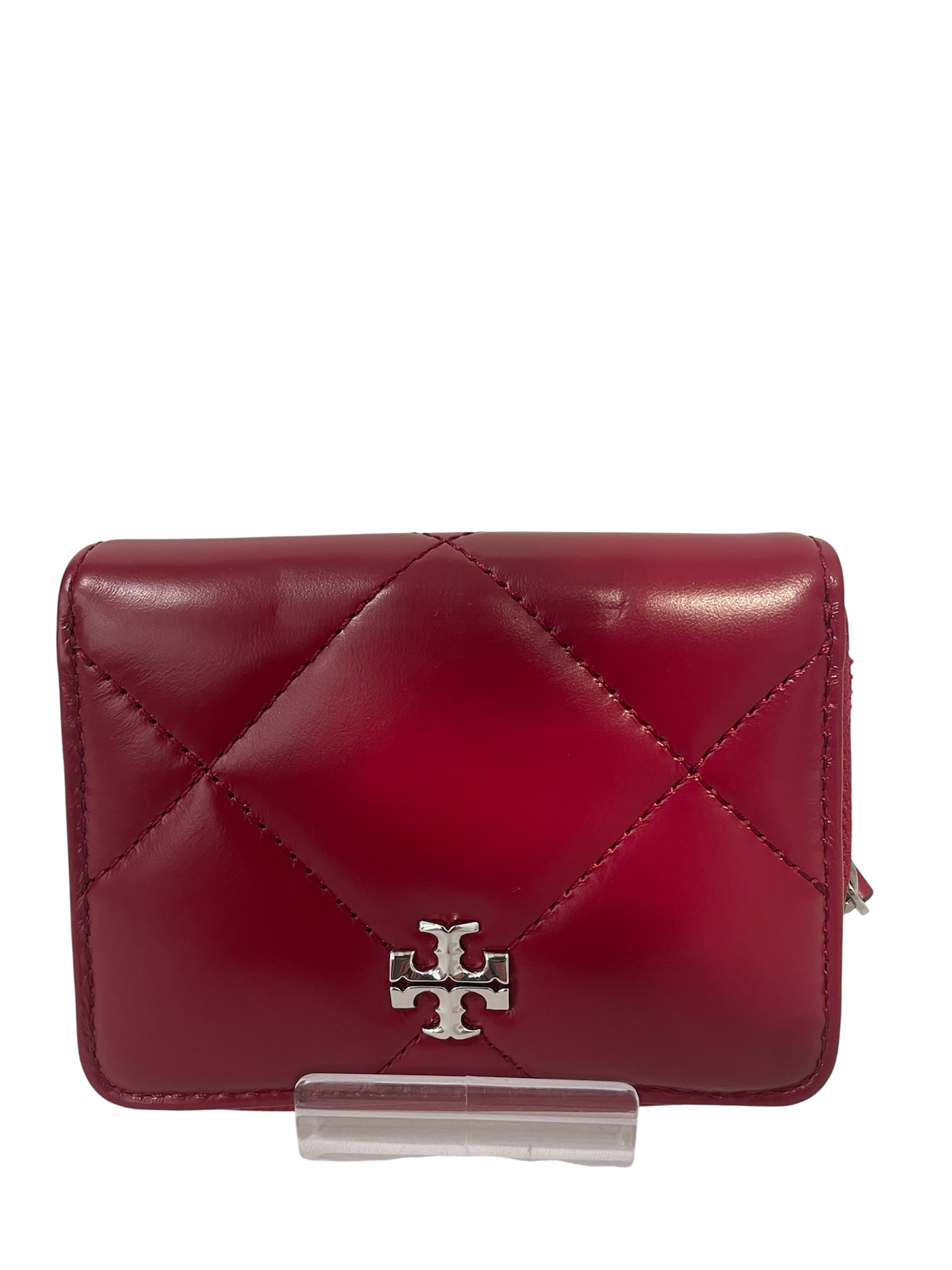 TORY BURCH/Wallet/Leather/RED/TORY BURCH SMALL RED WALLET view 3