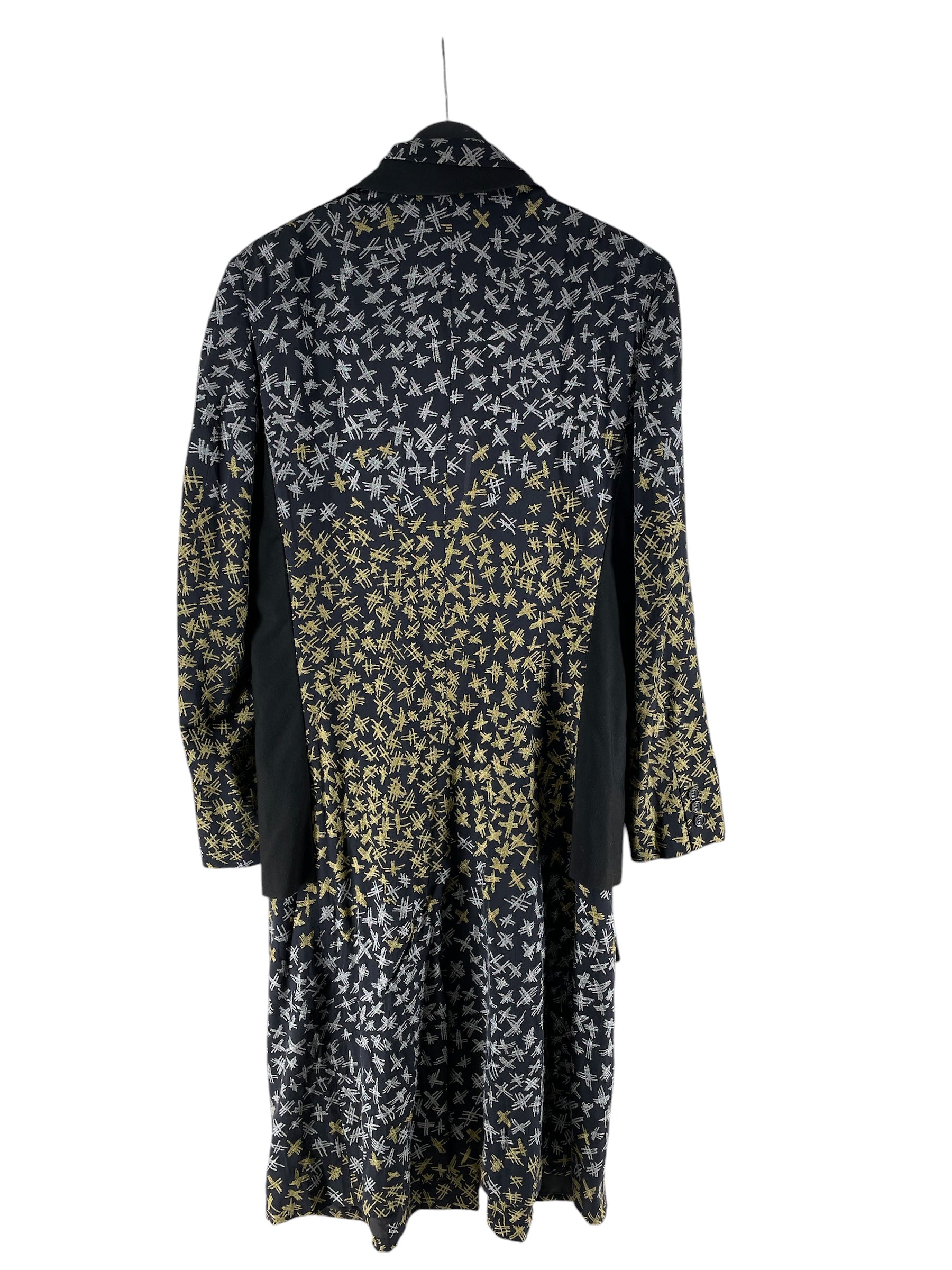 COMME des GARCONS HOMME PLUS/Jacket/M/Nylon/BLK/All Over Print/DBL LAYER HASHTAG PRINT COAT view 6