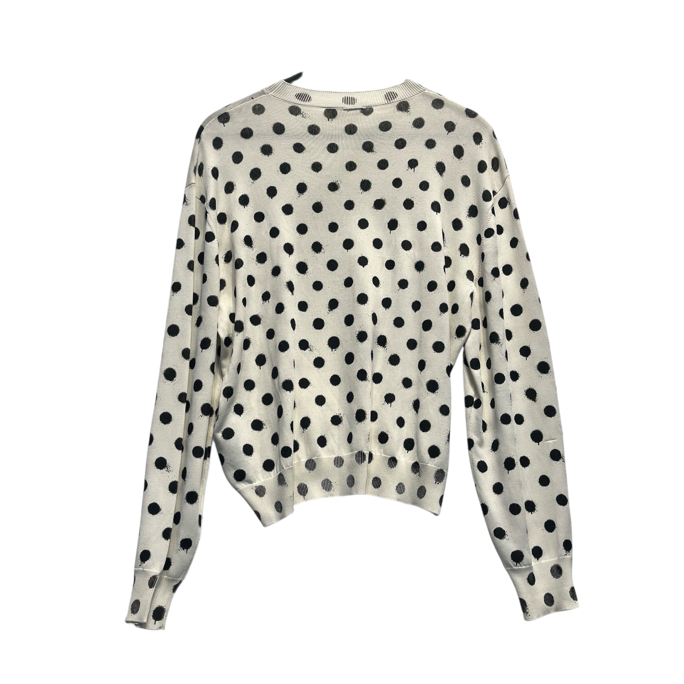 BALENCIAGA/Sweater/M/Polka dot/Cotton/WHT/POLKA DOT DRIP KNIT SWEATER view 2