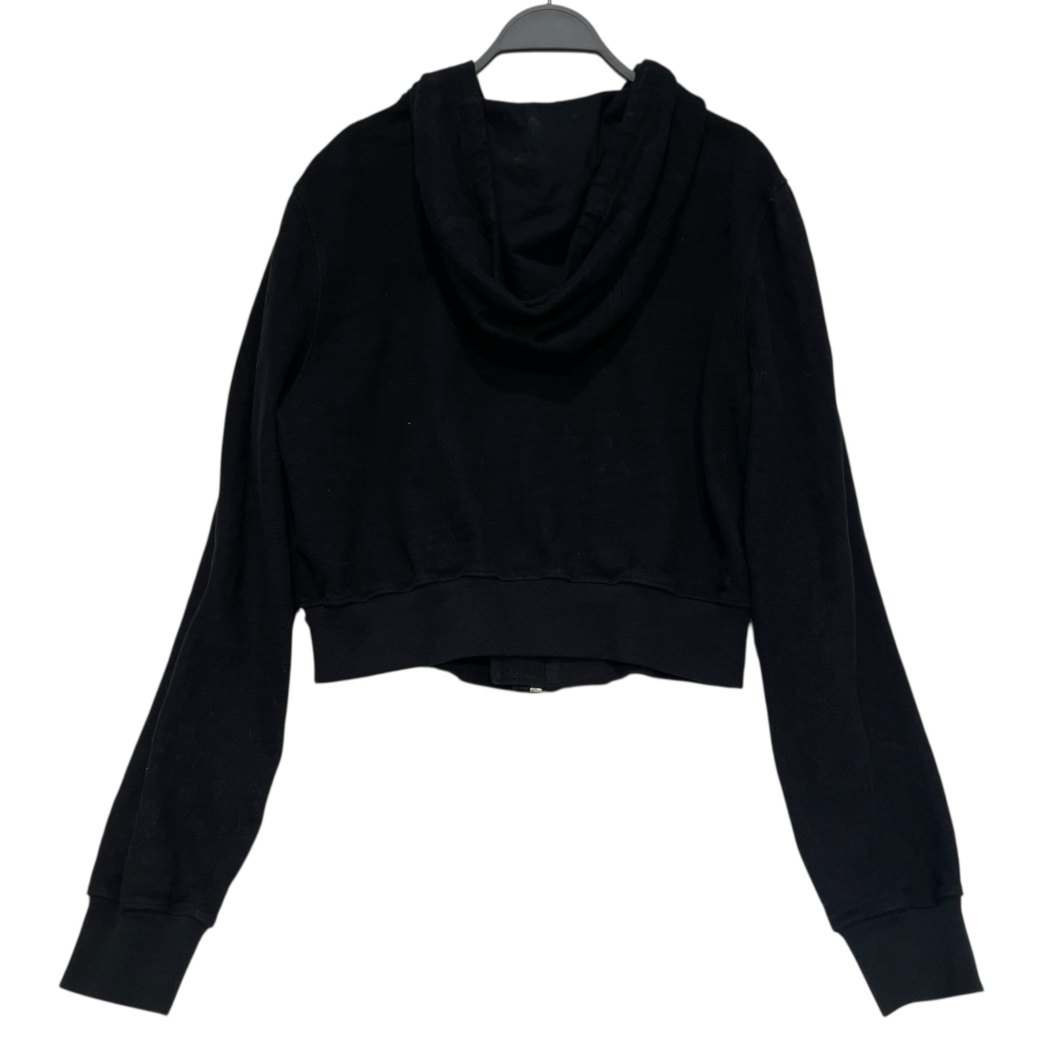 Rick Owens/Hoodie/S/Cotton/BLK/FW 23 Zip up view 2