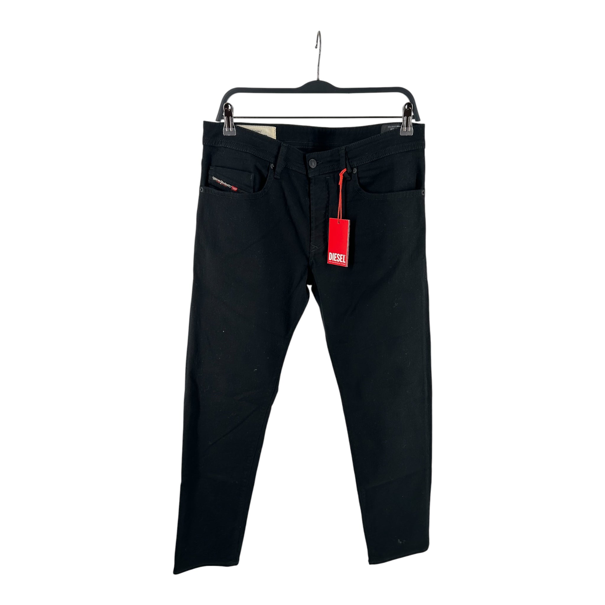 DIESEL/Straight Pants/32/Cotton/BLK/ view 1