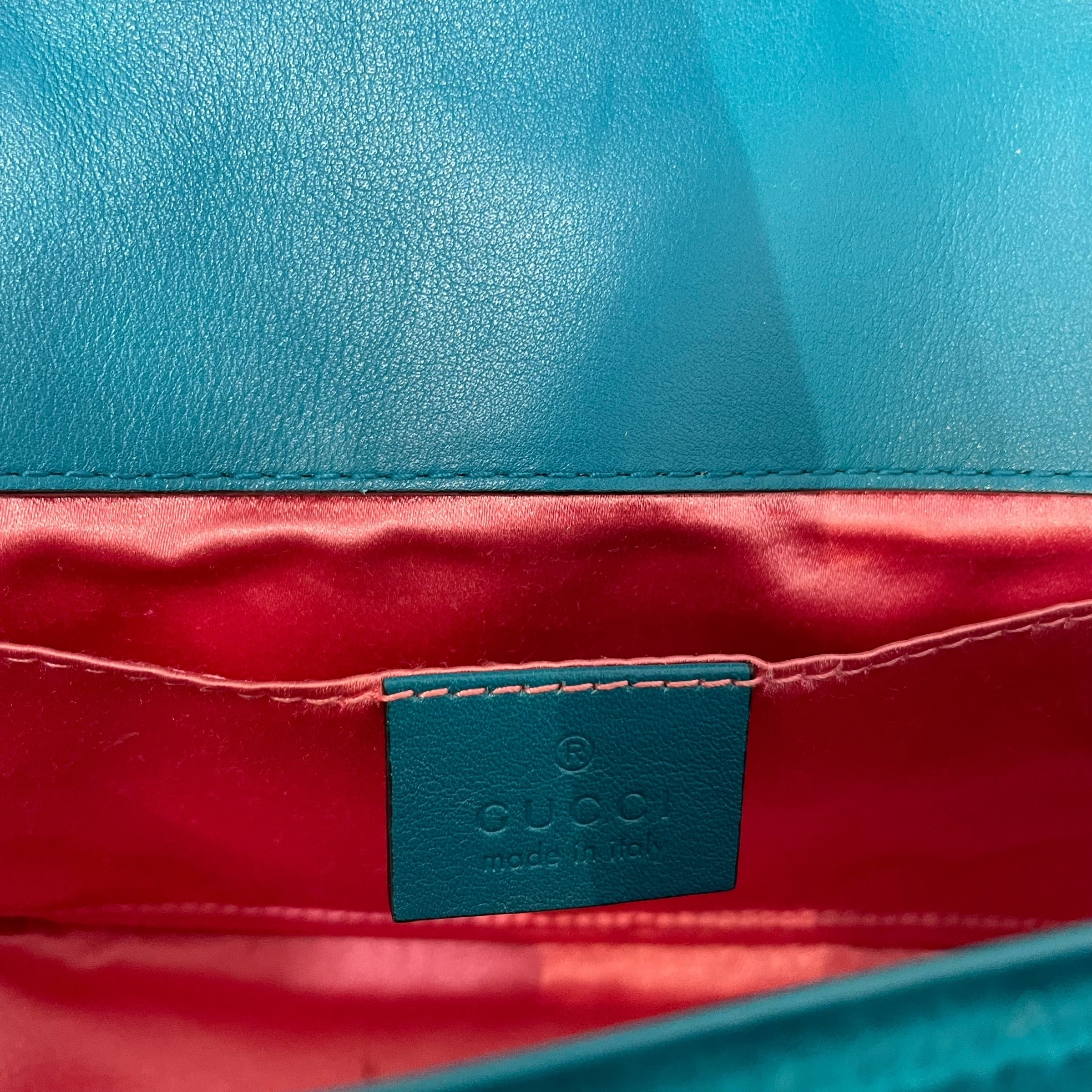 GUCCI/Cross Body Bag/Suede/BLU/marmont matelasse velvet view 5