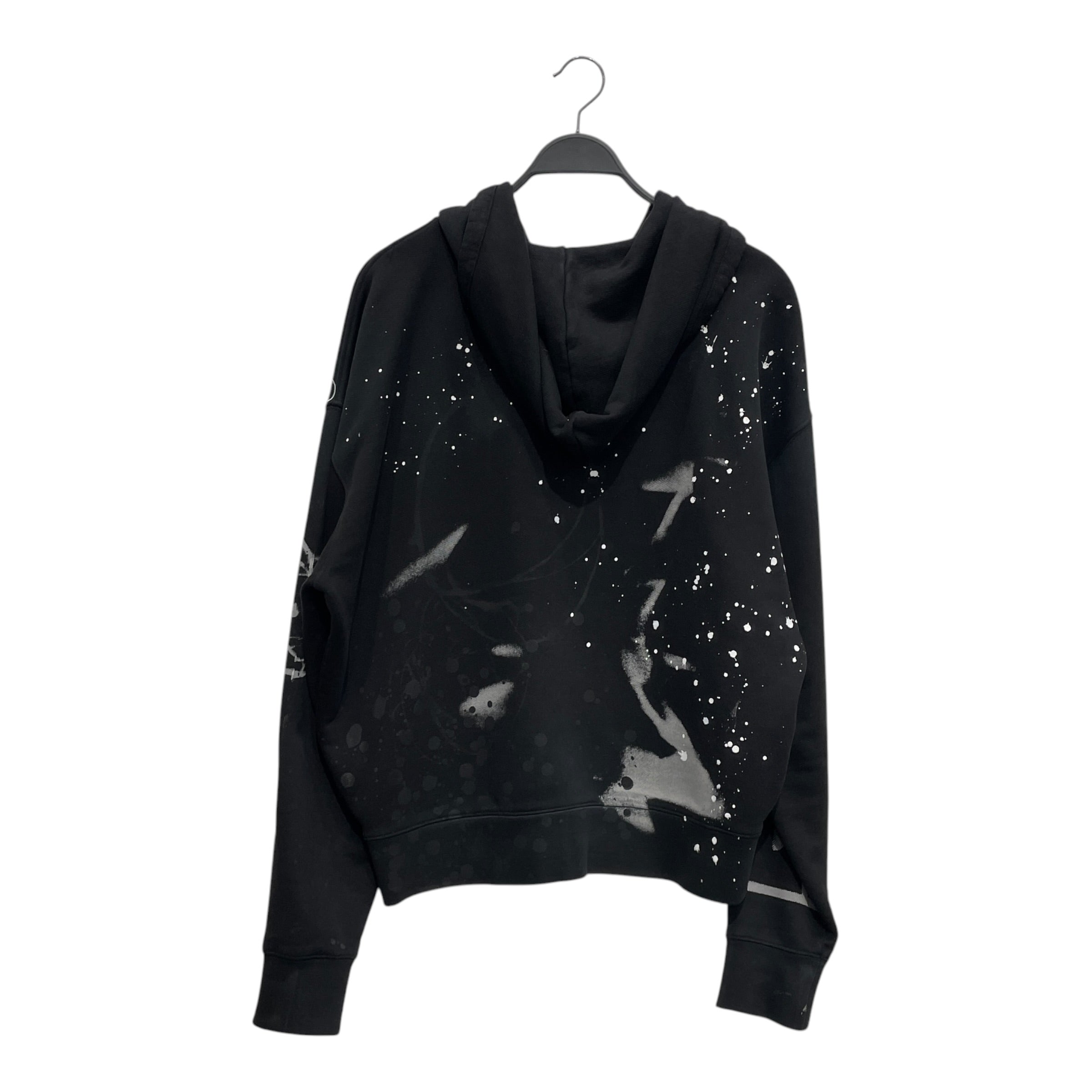 FUTURA/MARC JACOBS/Zip Up Hoodie/L/Cotton/BLK/PAINT SPLATTER GRAPHIC ZIP UP view 2