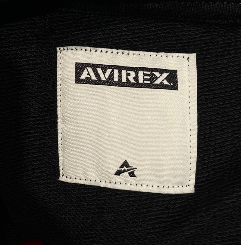 AVIREX/Hoodie/XXL/Graphic/Cotton/BLK/DRAGON BACK GRAPHIC