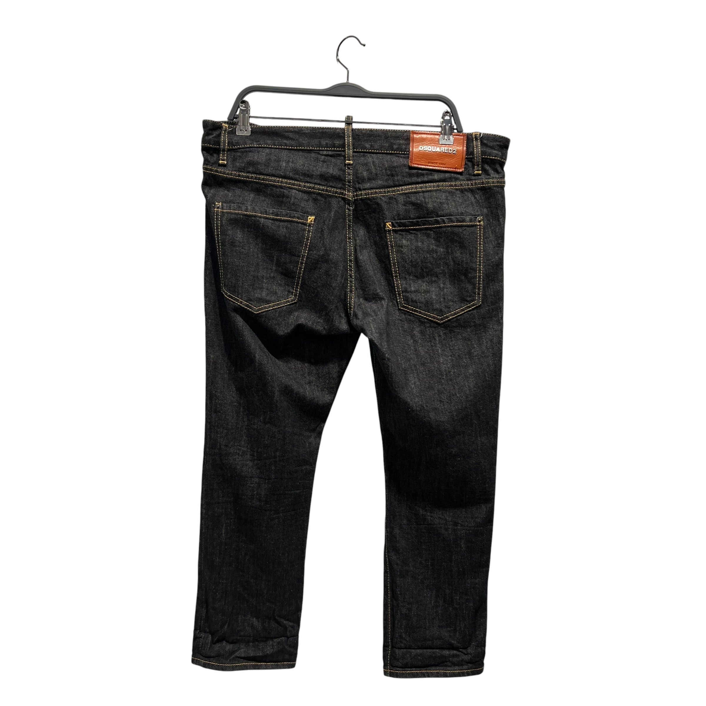 DSQUARED2/Skinny Pants/48/Denim/IDG/BLACK ZIPPER LOGO view 2
