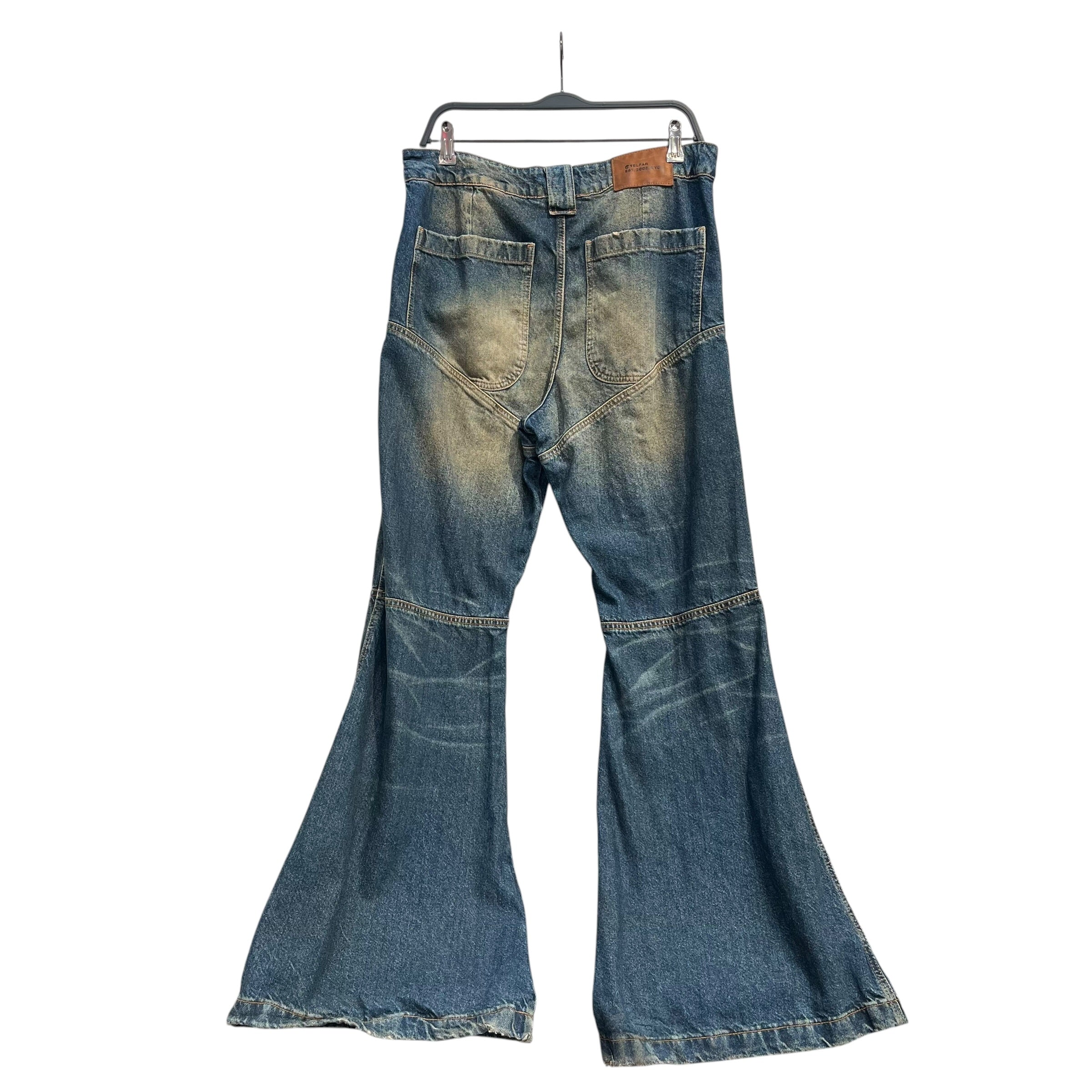 Telfar/Pants/34/Cotton/IDG/FLARED JEANS view 2