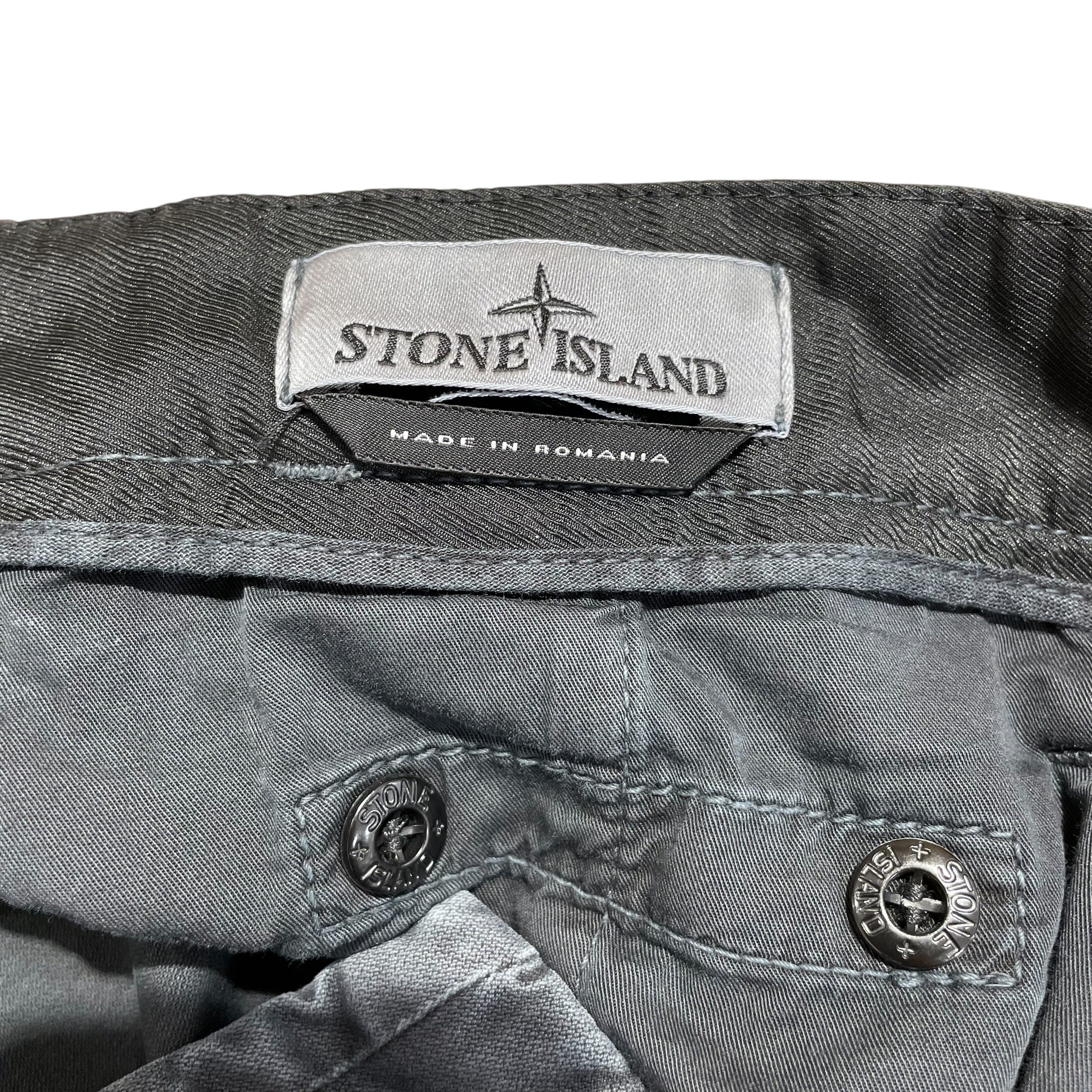 STONE ISLAND/Straight Pants/34/Cotton/GRY/ view 4
