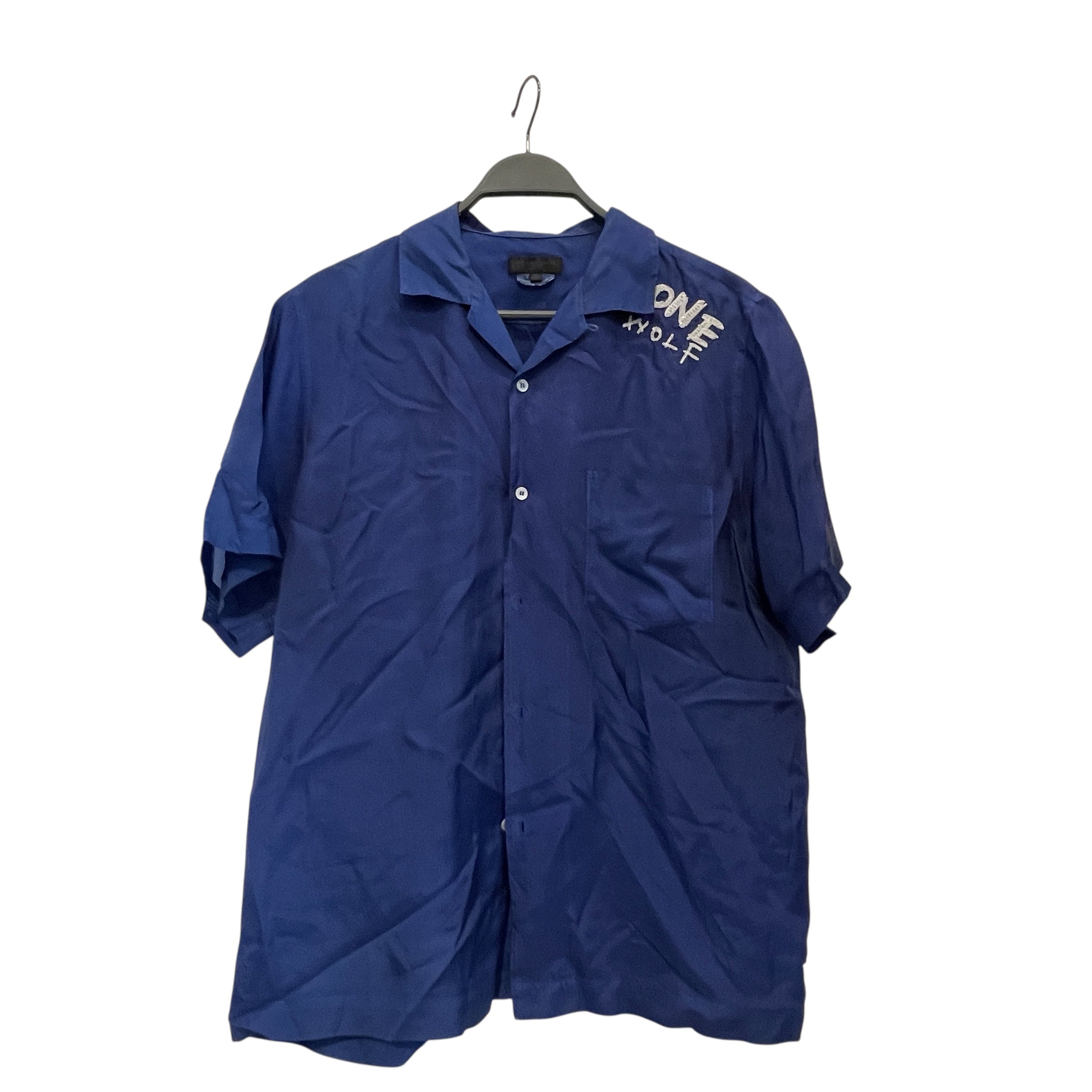 COMME des GARCONS/SS Shirt/M/Silk/BLU/Graphic/ view 1