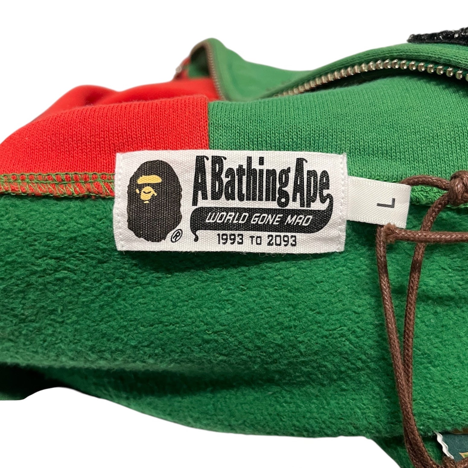 A BATHING APE/Hoodie/L/Cotton/MLT/RED GREEN WHITE view 9