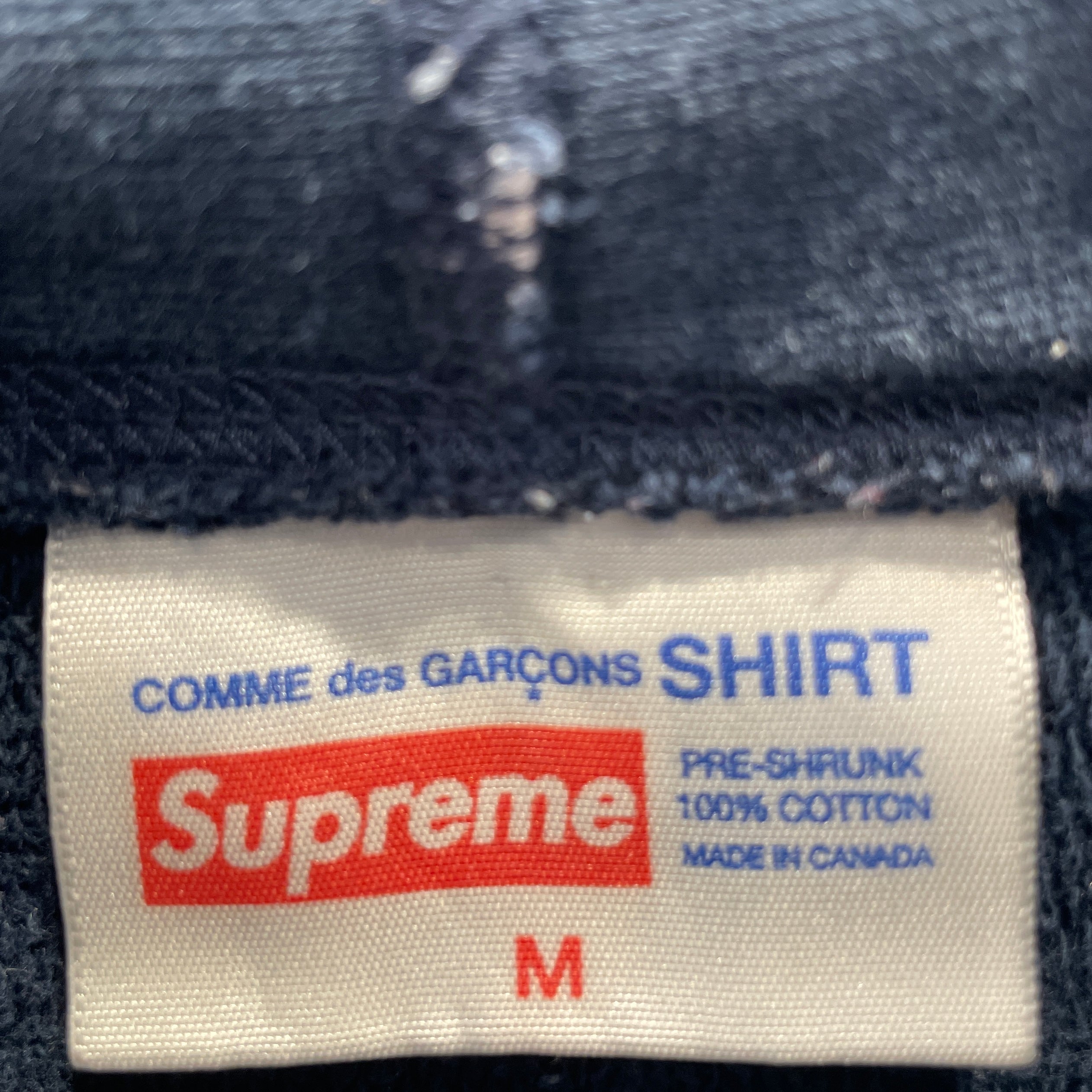 Supreme/CDG/Hoodie/M/Polka dot/Cotton/BLU/ view 3