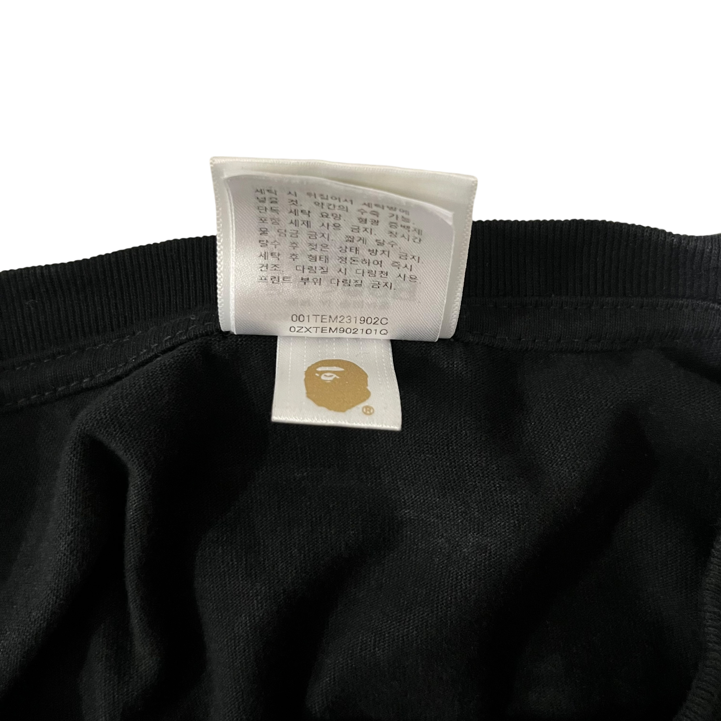 A BATHING APE/T-Shirt/M/Cotton/BLK/bape go hidden blk tee view 4