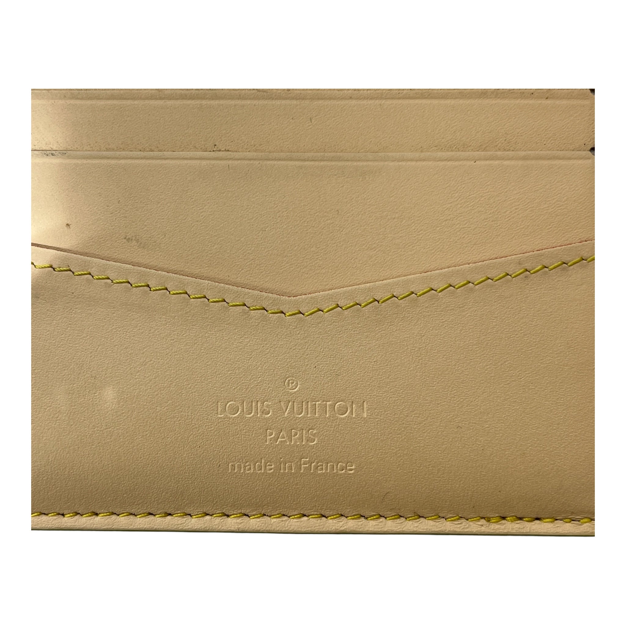 LOUIS VUITTON/Wallet/Plaid/Leather/GRN/MARQUE L.VUITTON DEPOSEE view 3