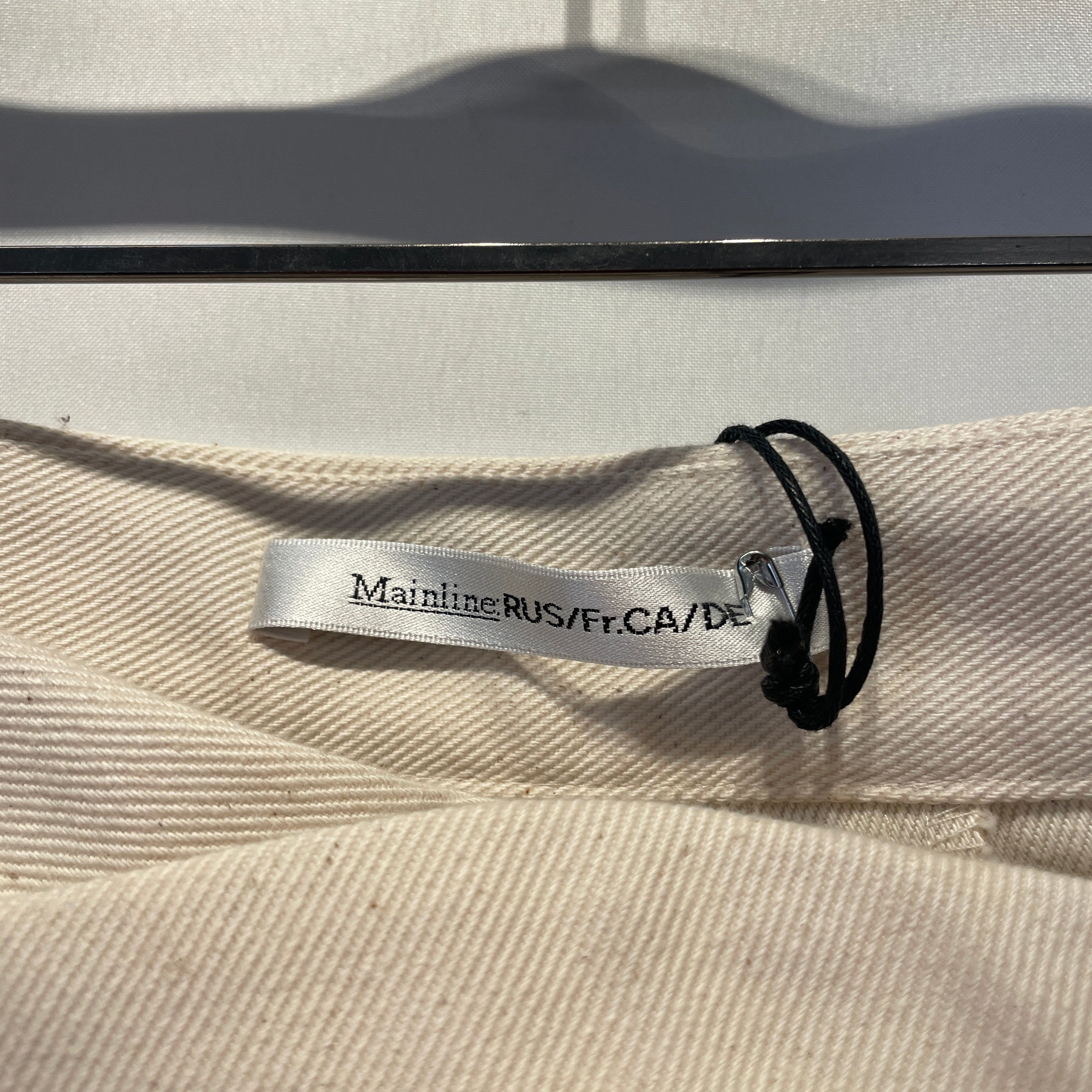 MAINLINE: RUS/FR.CA/DE/Straight Pants/26/Cotton/CRM/ view 4