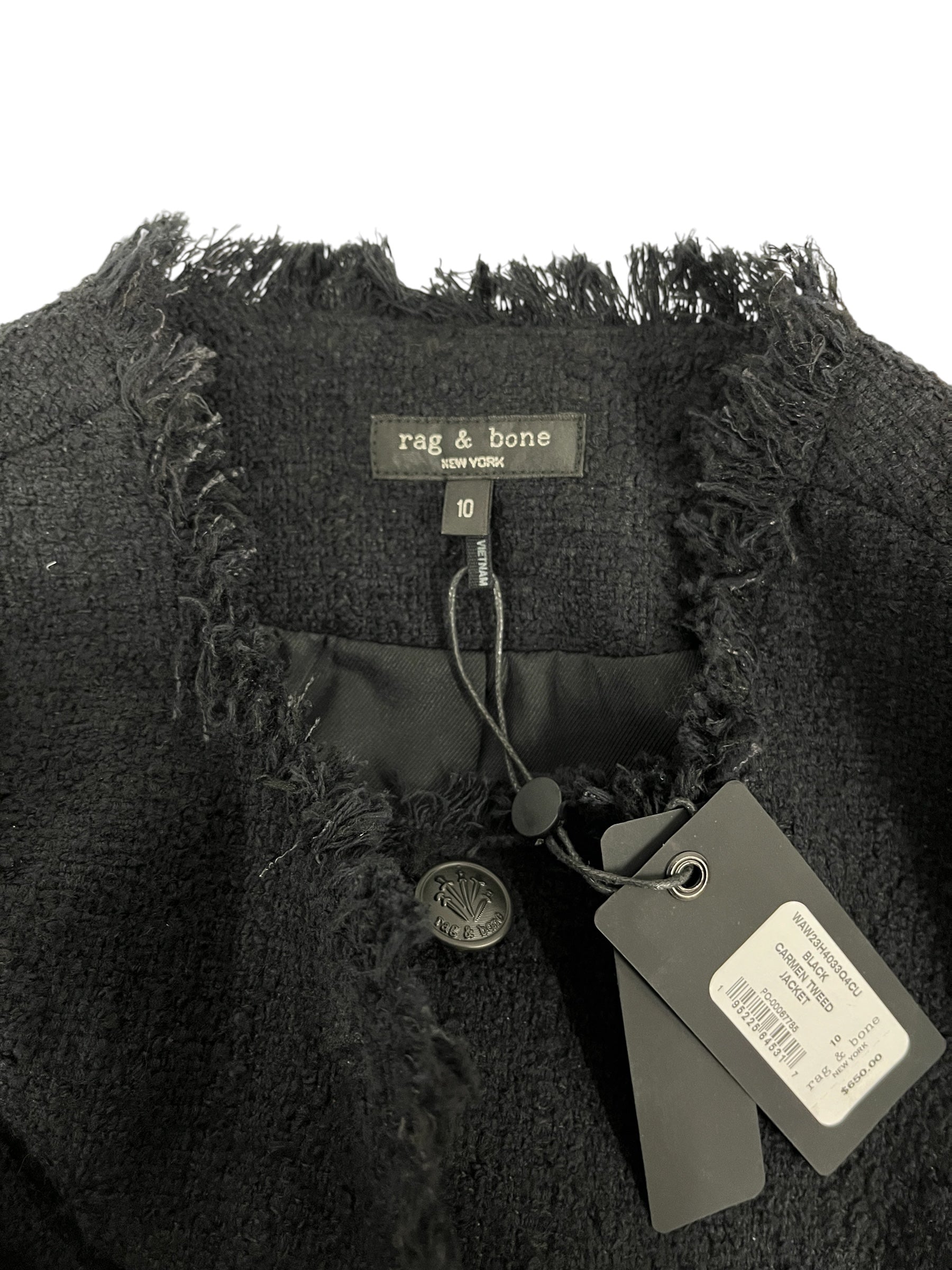 rag & bone/Tailored Jkt/10/Tweed/BLK/ view 4
